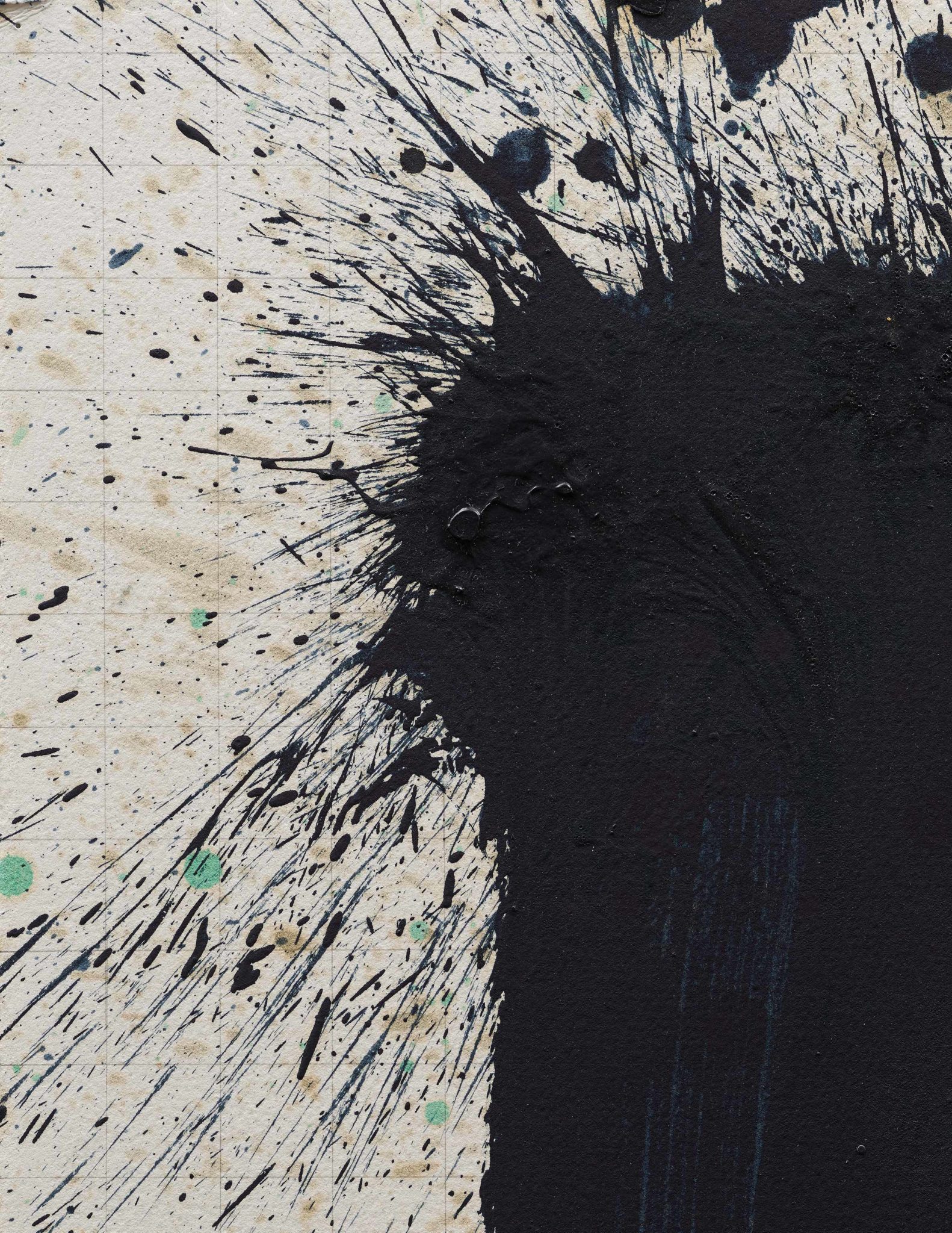 Detail view of Pat Steir's Untitled, 2008