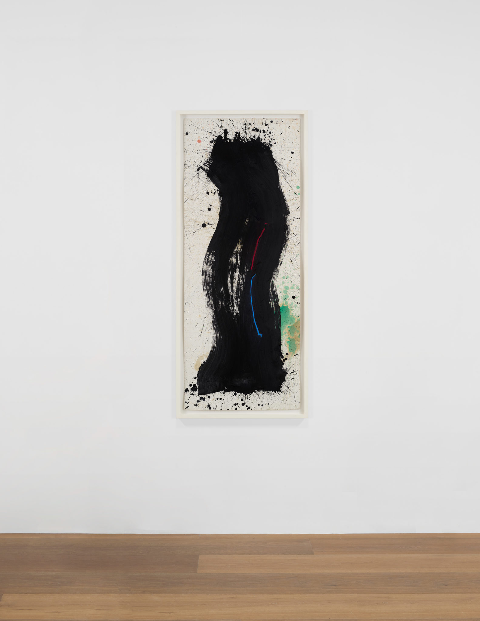 Installation view of Pat Steir's Untitled, 2010