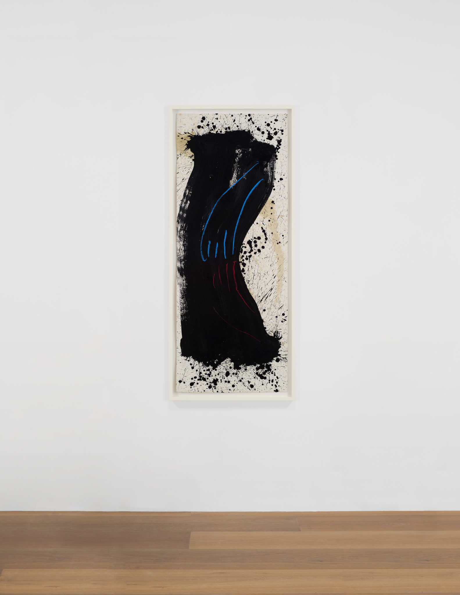 Installation view of Pat Steir's Untitled, 2010