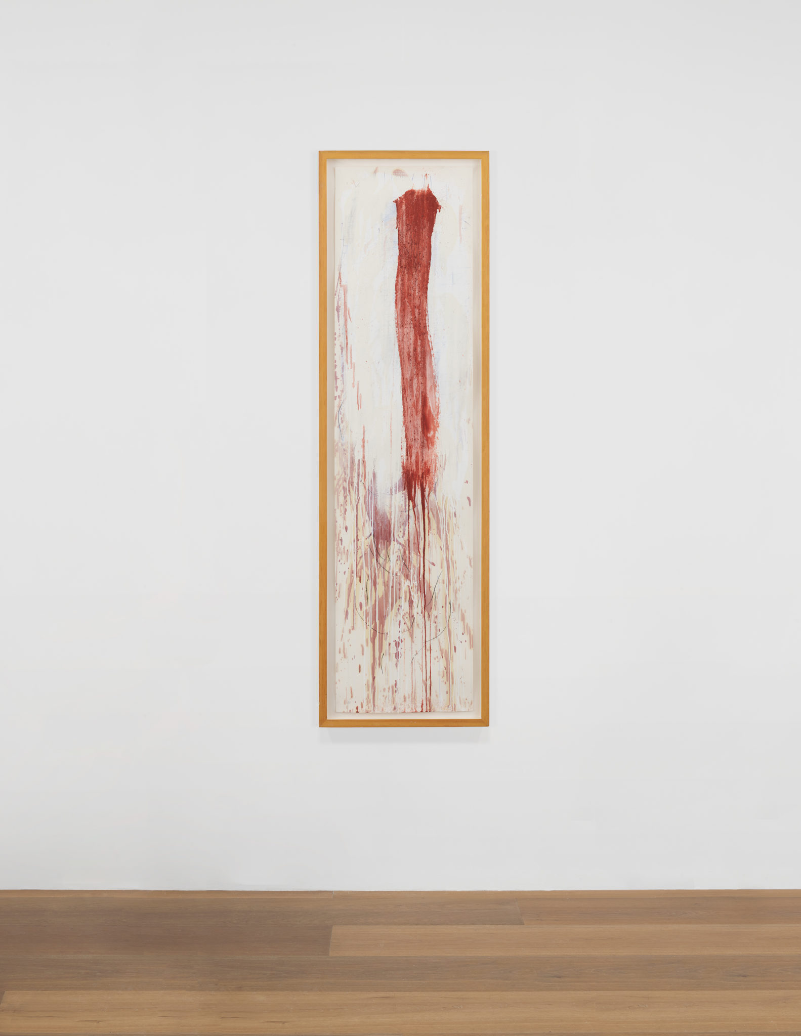 Installation view of Pat Steir's Winter Group VIII, 1991