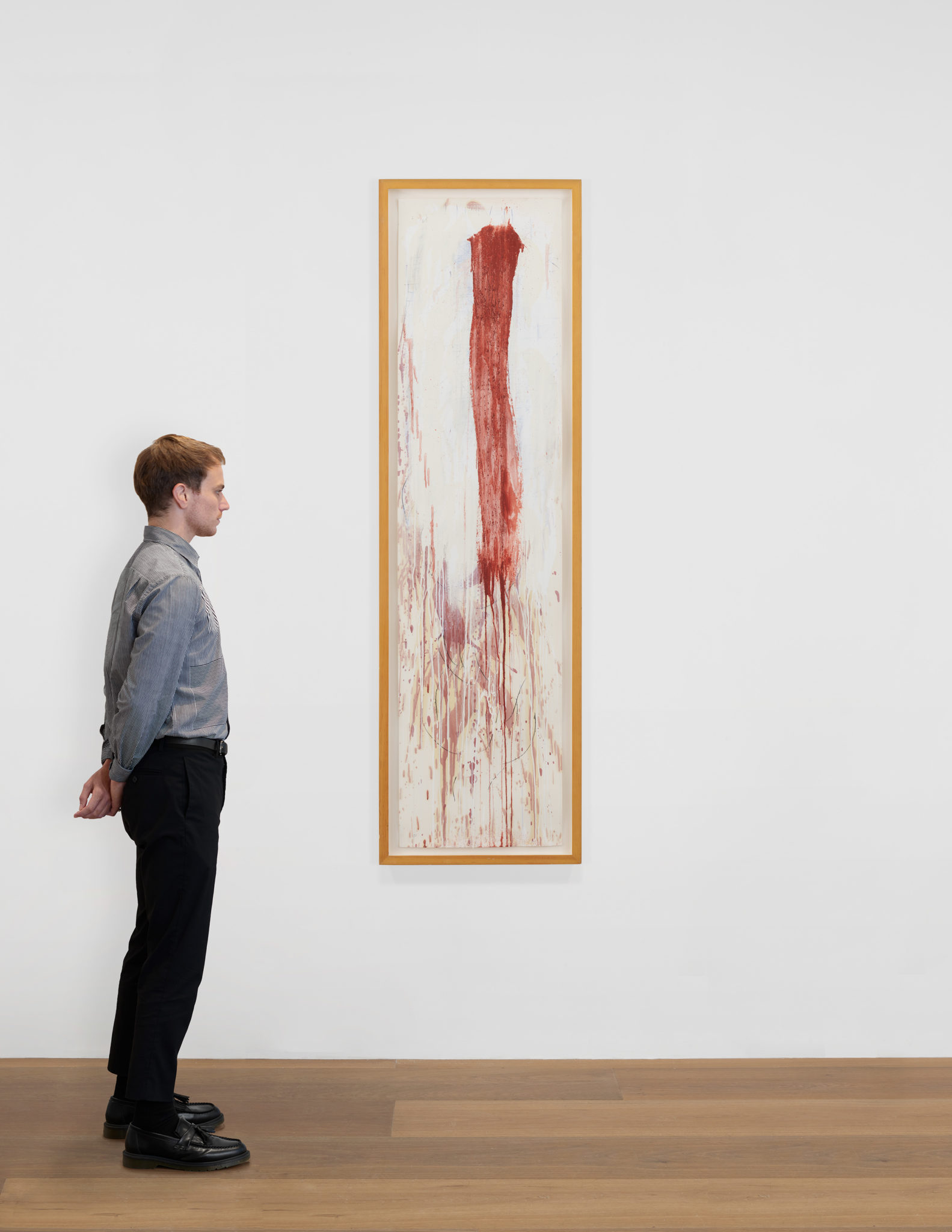 Scale view of Pat Steir's Winter Group VIII, 1991