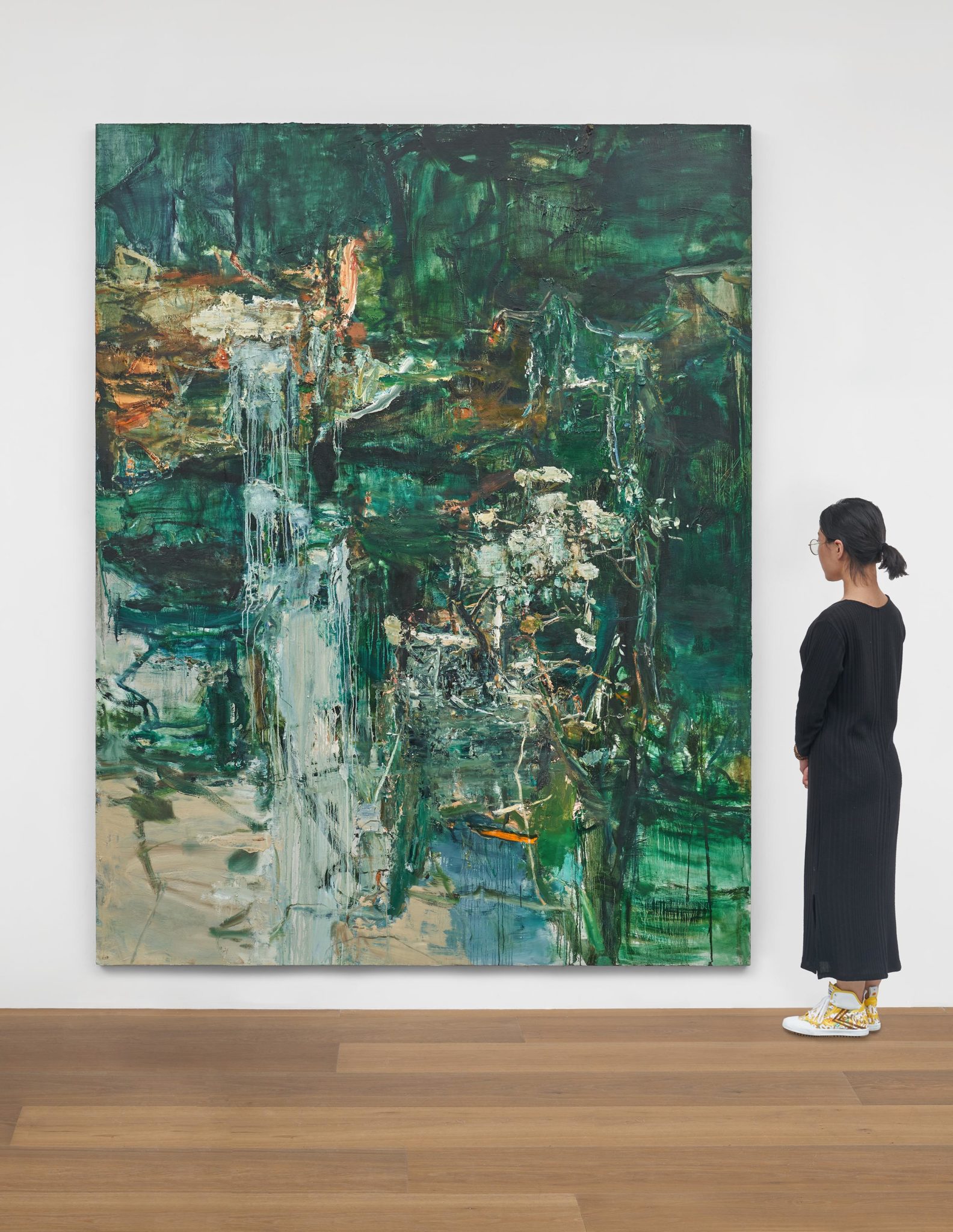 Scale view of Tu Hongtao's Flowers in the Mountain Shades, 2019–20