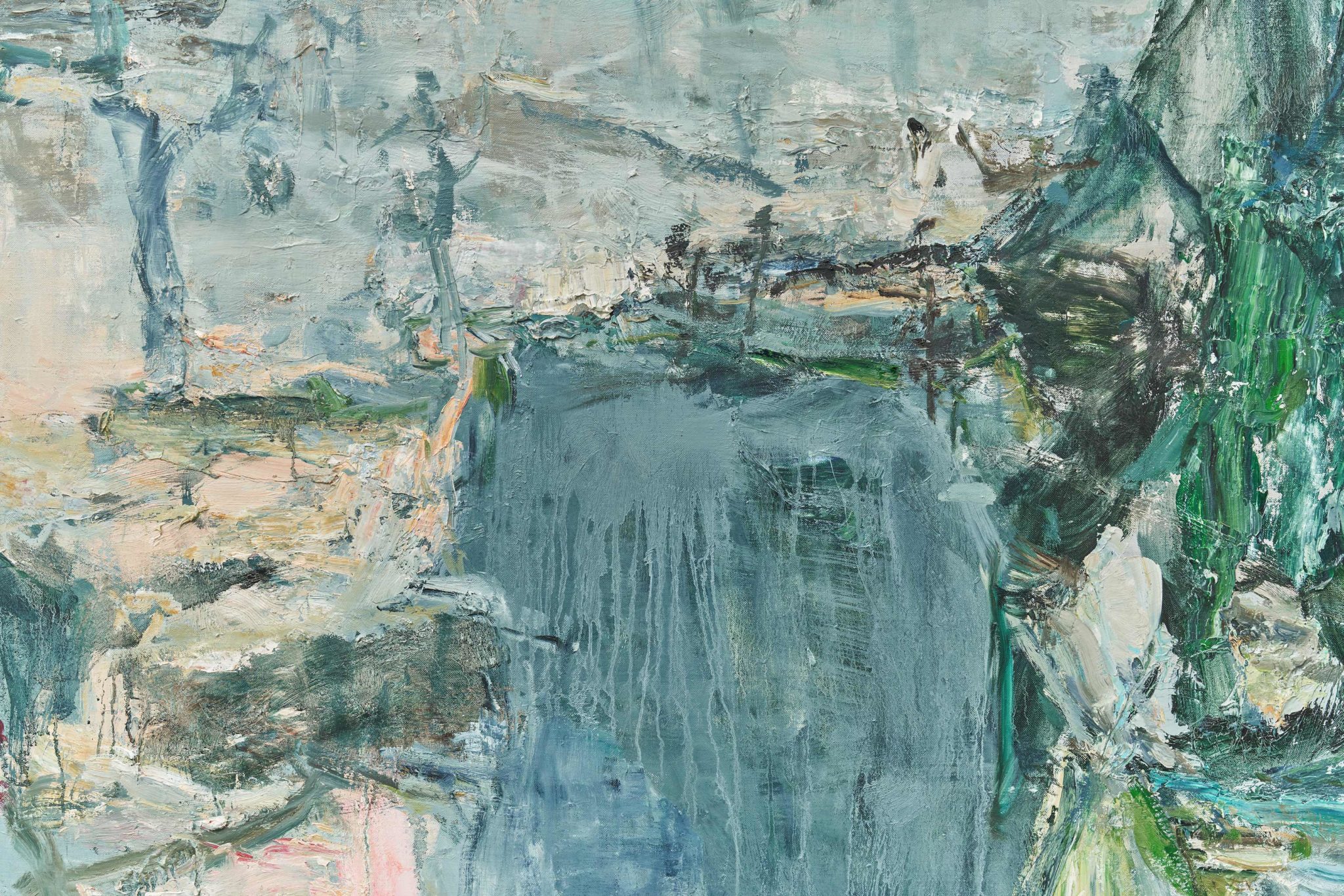 Detail view of Tu Hongtao's Green Mountains Shall See Me Like This, 2019