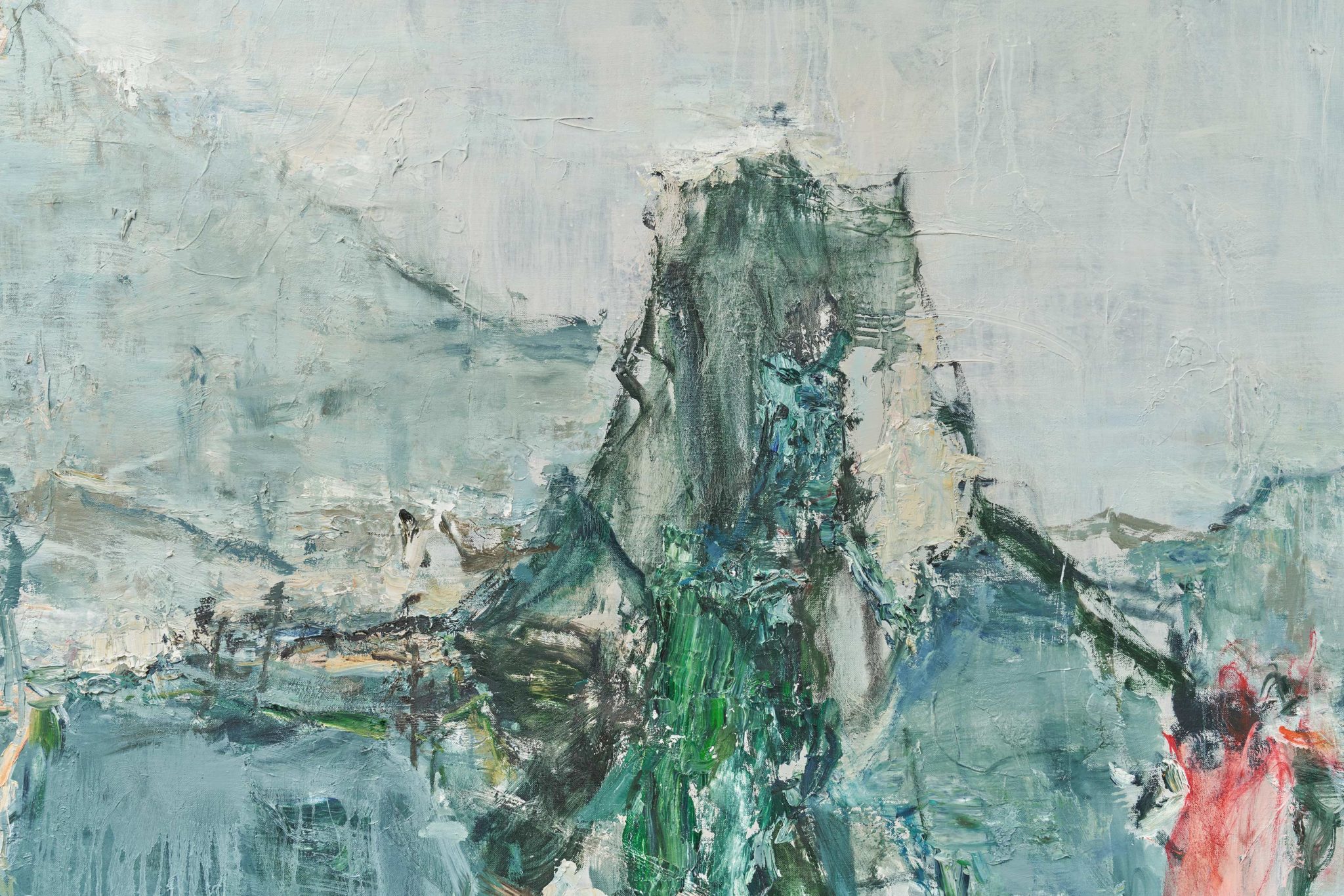 Detail view of Tu Hongtao's Green Mountains Shall See Me Like This, 2019