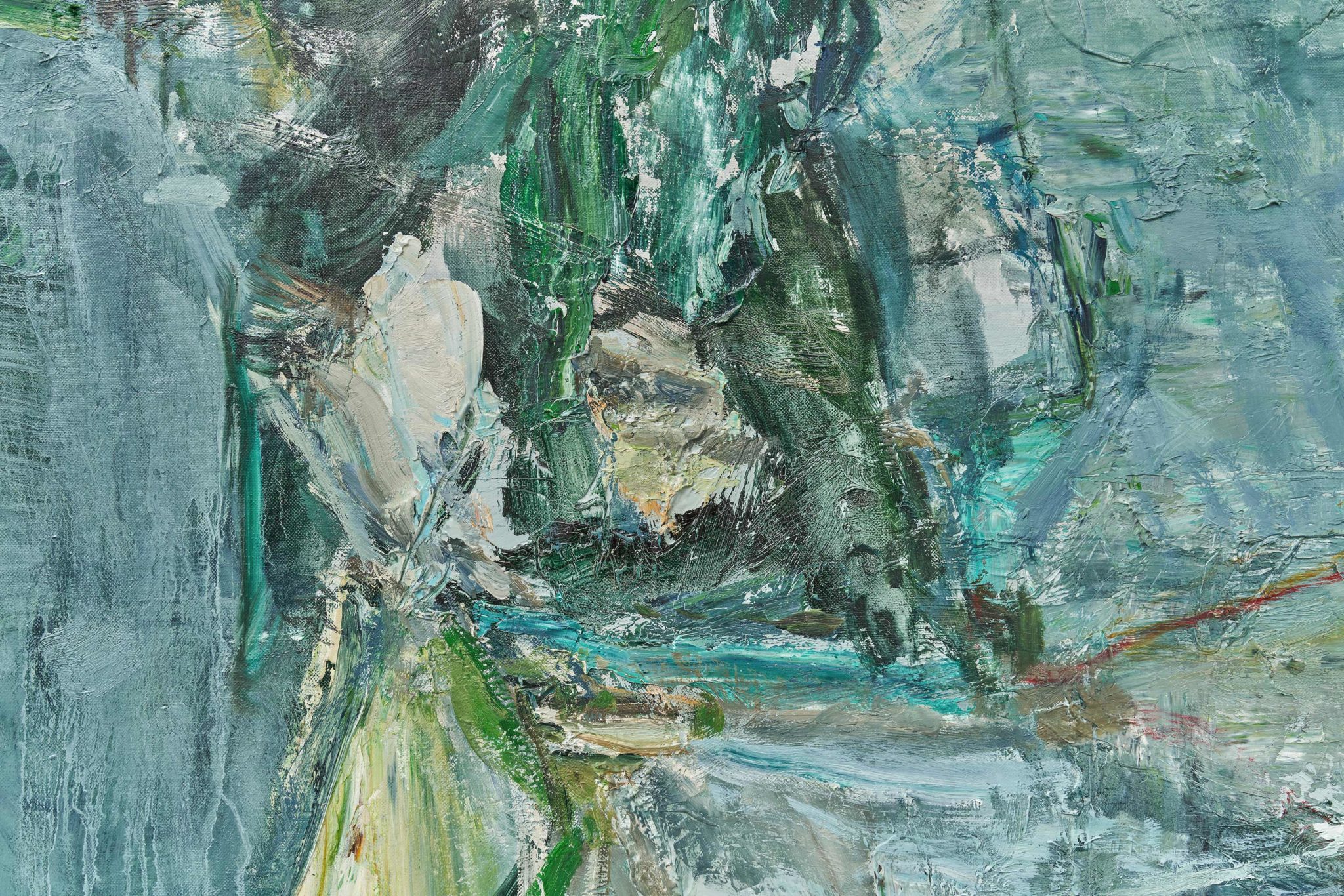 Detail view of Tu Hongtao's Green Mountains Shall See Me Like This, 2019