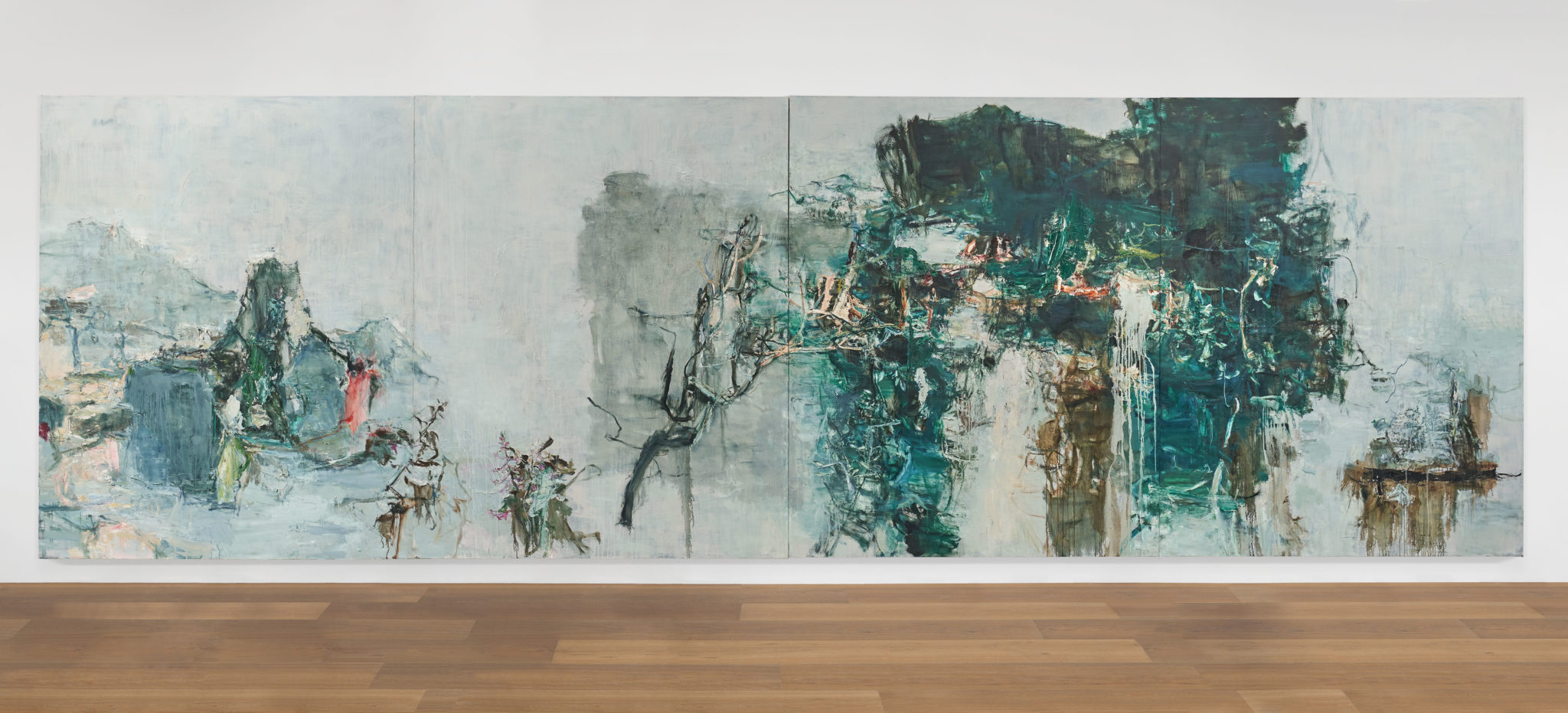 Installation view of Tu Hongtao's Green Mountains Shall See Me Like This, 2019