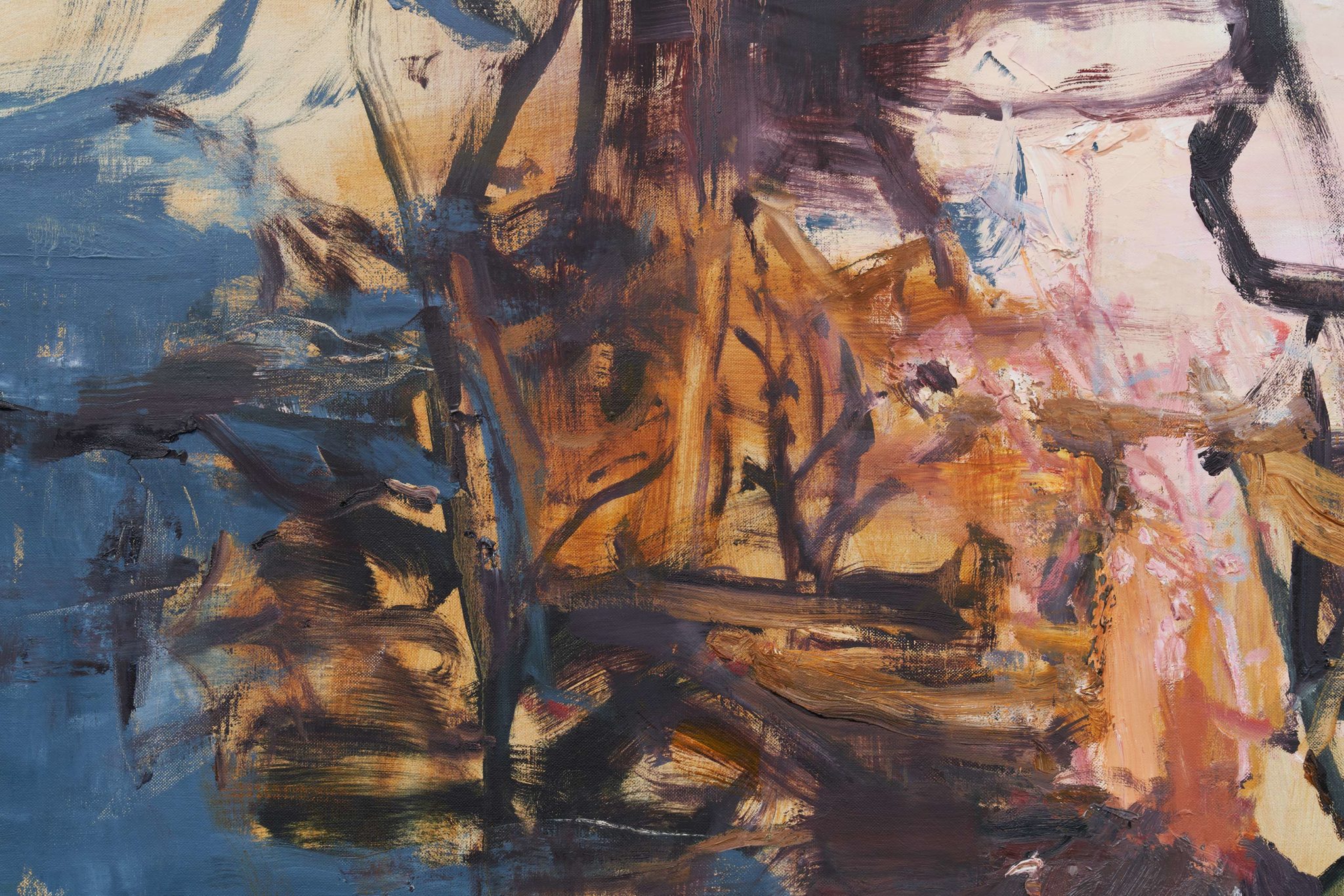 Detail view of Tu Hongtao's Spring River in the Flower Moon Night, 2019–20