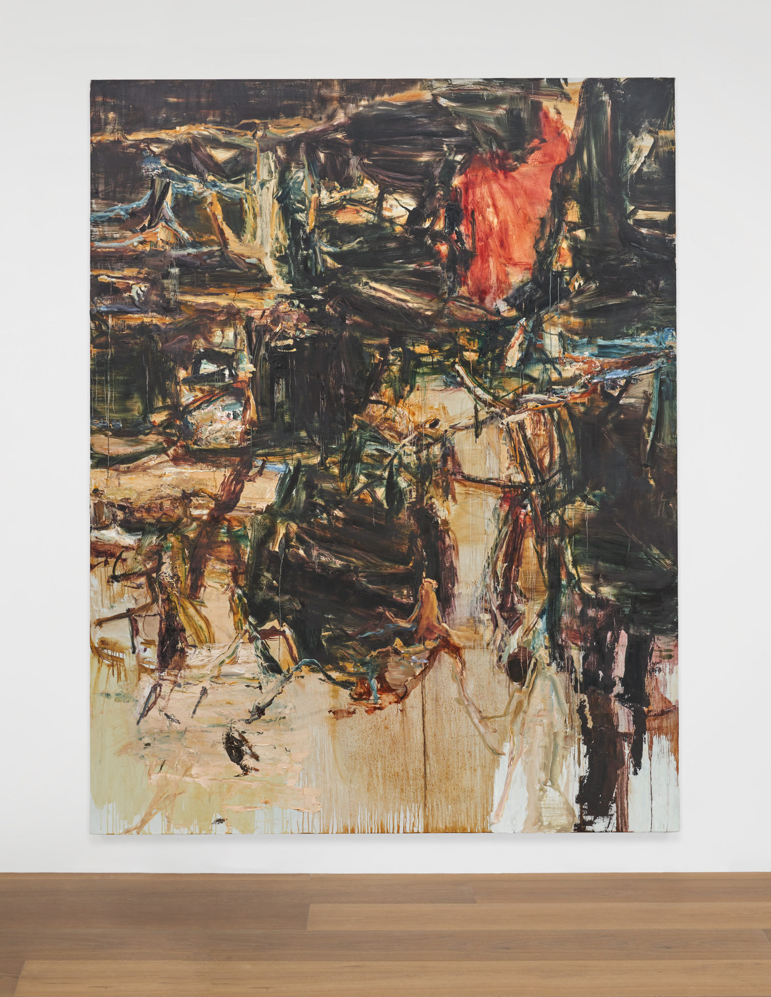 Installation view of Tu Hongtao's Falling Leaves Rustling Down, 2019–20