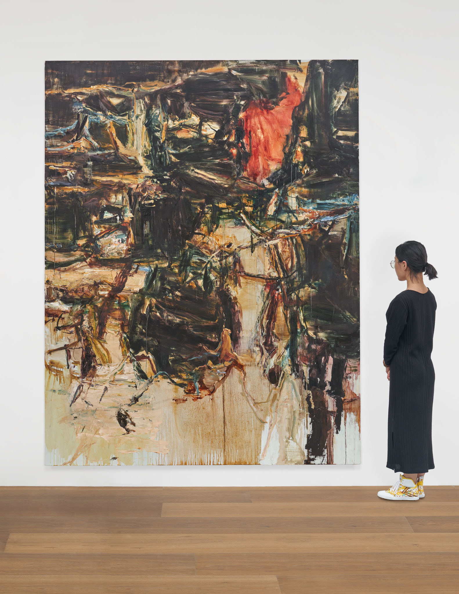 Scale view of Tu Hongtao's Falling Leaves Rustling Down, 2019–20