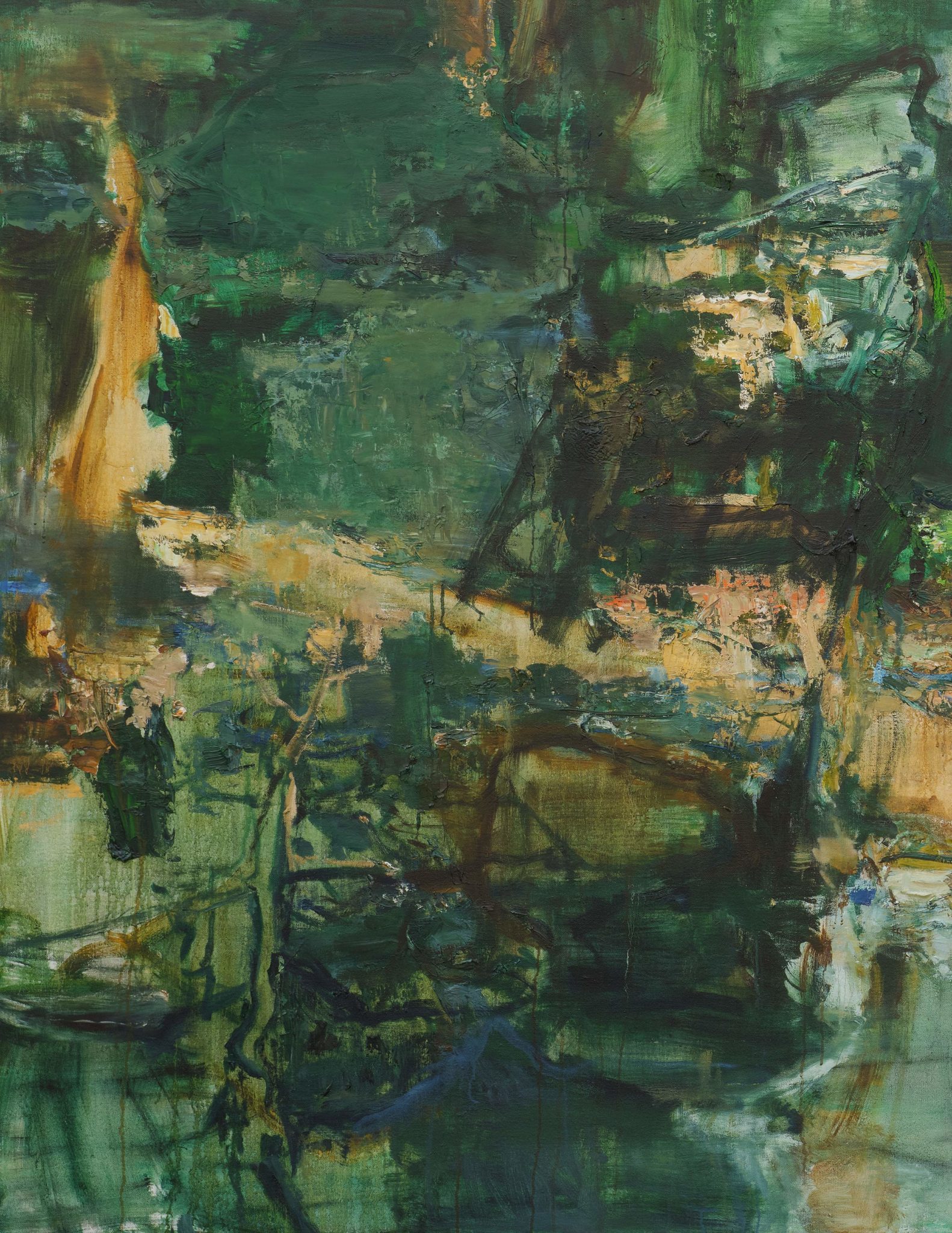 Detail view of Tu Hongtao's Thoughts in Remote Mountains, 2019–20