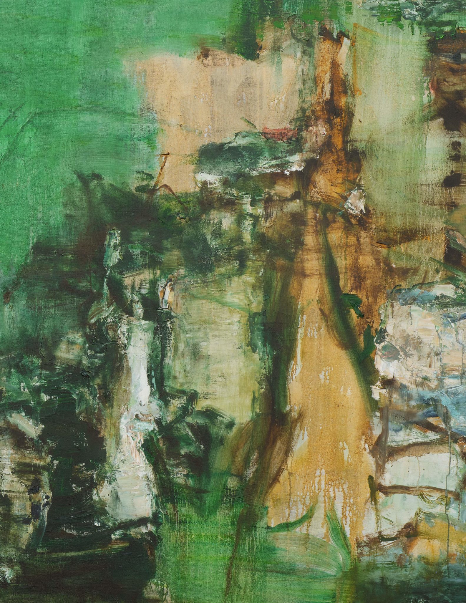 Detail view of Tu Hongtao's Thoughts in Remote Mountains, 2019–20