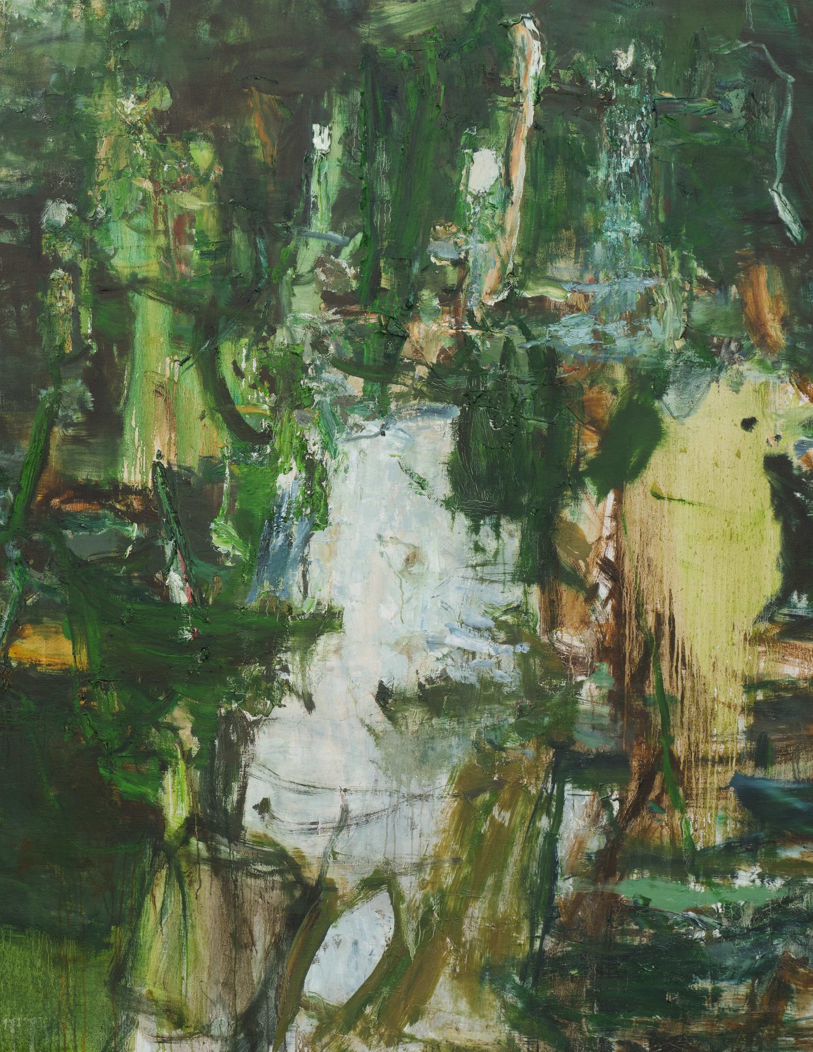 Detail view of Tu Hongtao's Thoughts in Remote Mountains, 2019–20