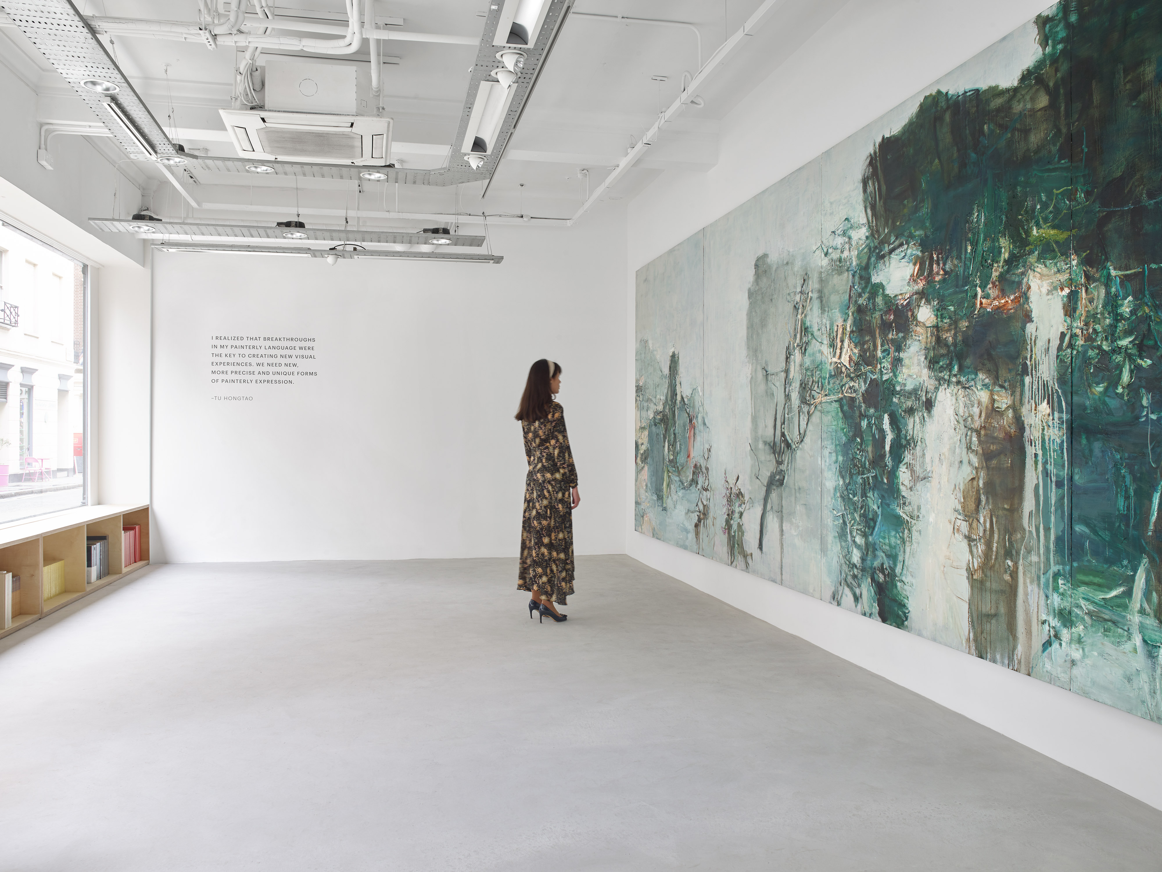 Installation view of Tu Hongtao "Twisting and Turning" exhibition at Lévy Gorvy London