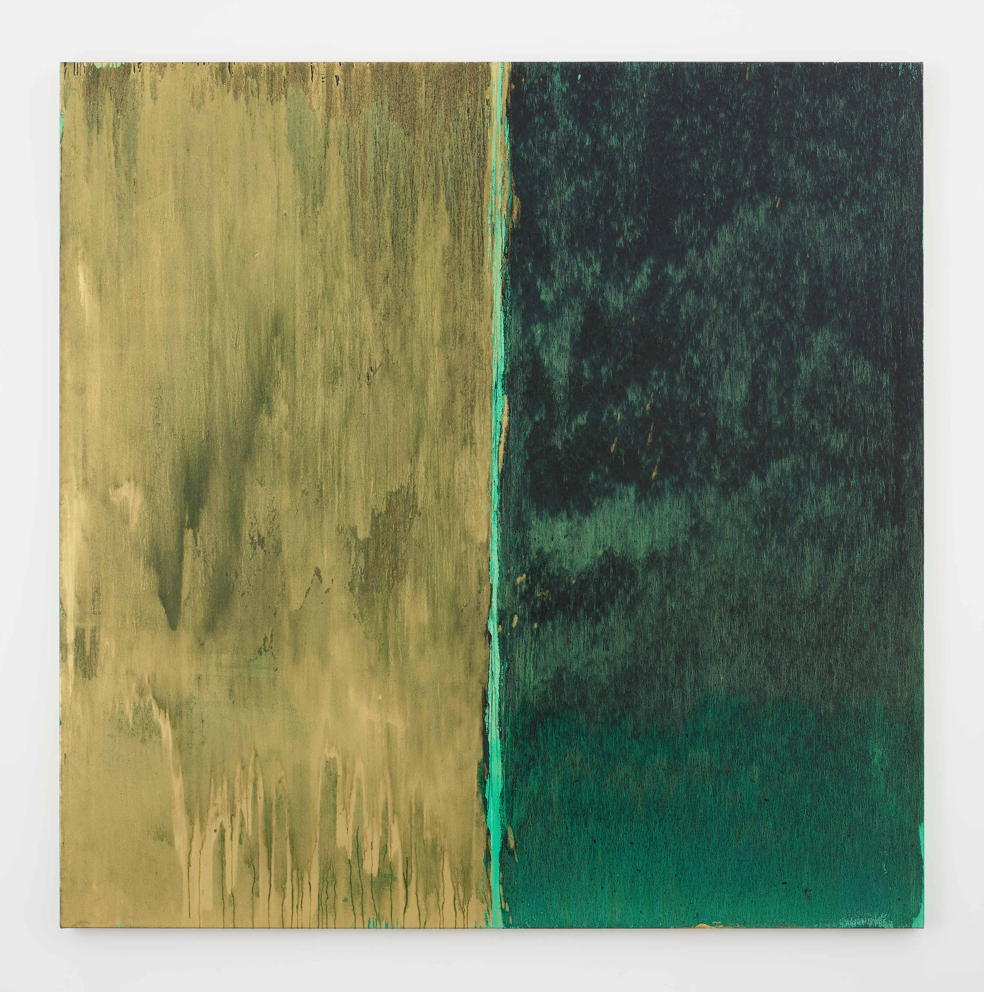 Pat Steir's painting Opacity Velocity, 2014