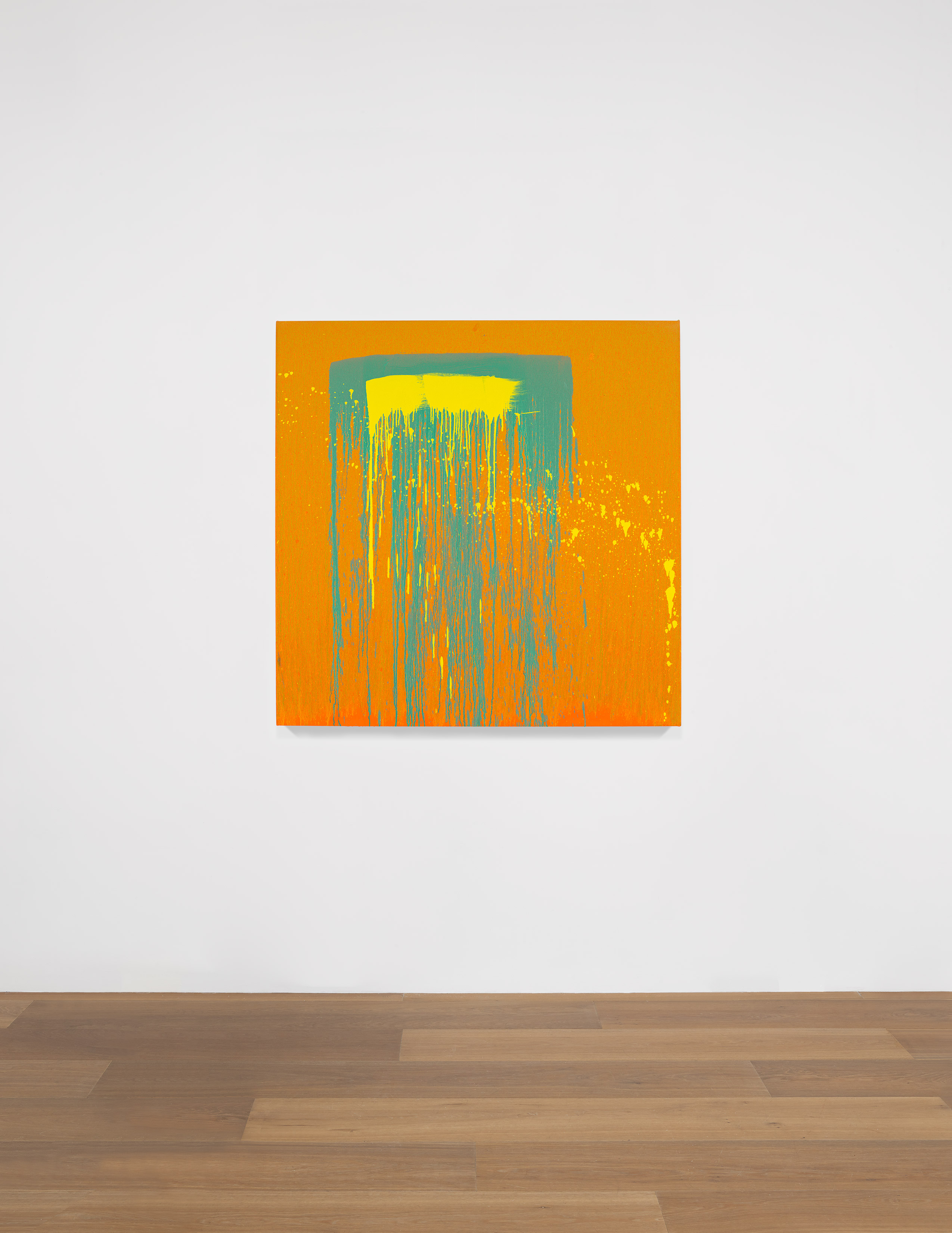 Install view of Pat Steir's painting Untitled VIII 2019 Taipei, 2019