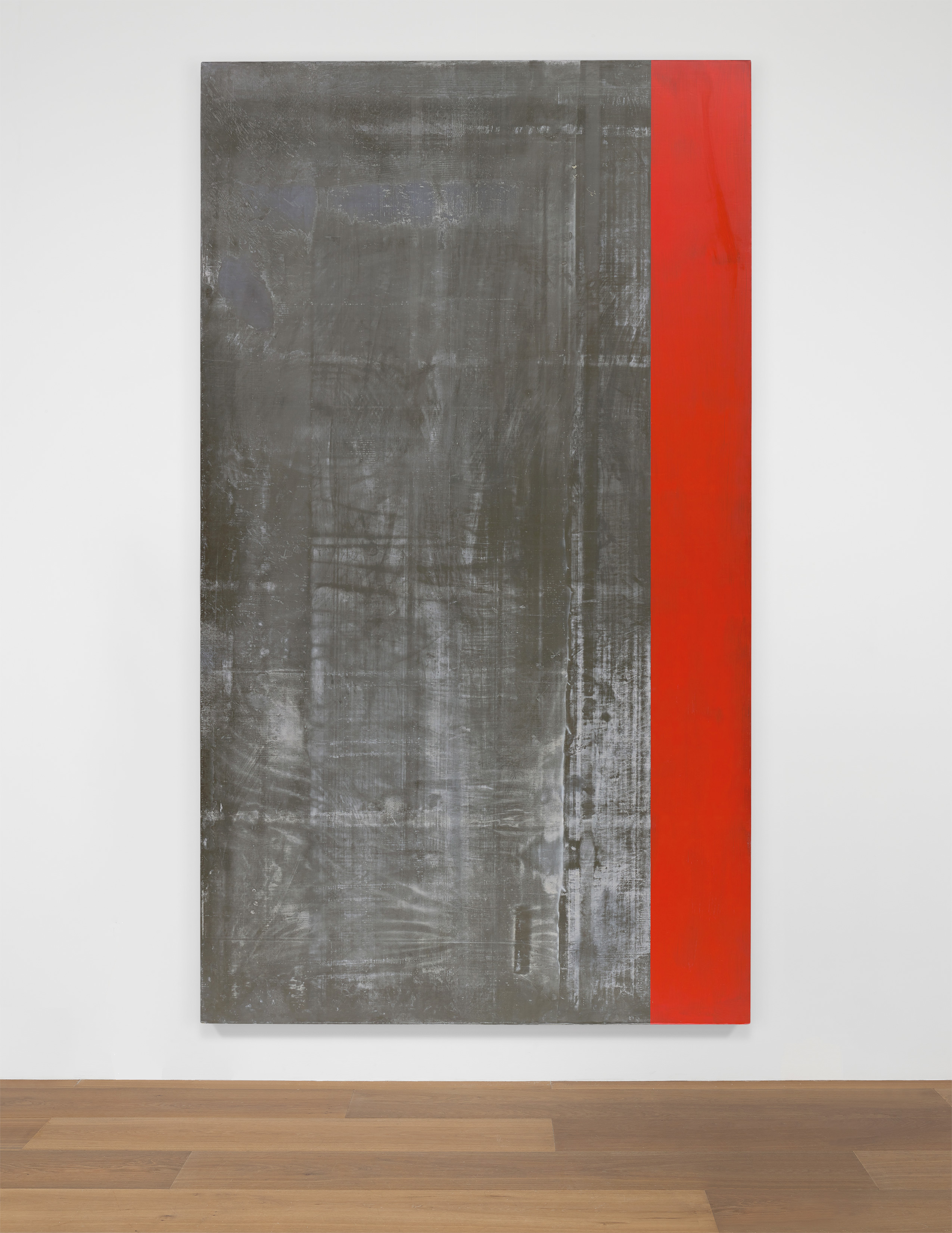 Install view of Günther Förg's painting Untitled, 1990