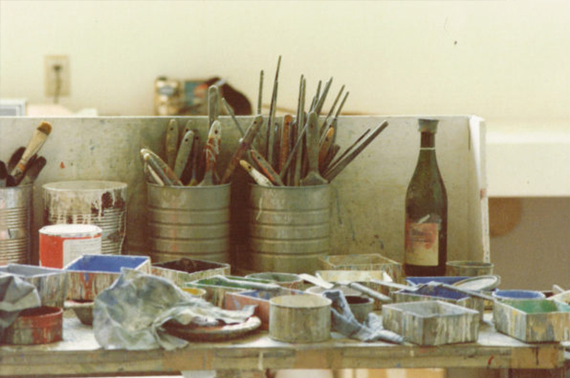 Image of Richard Diebenkorn's studio