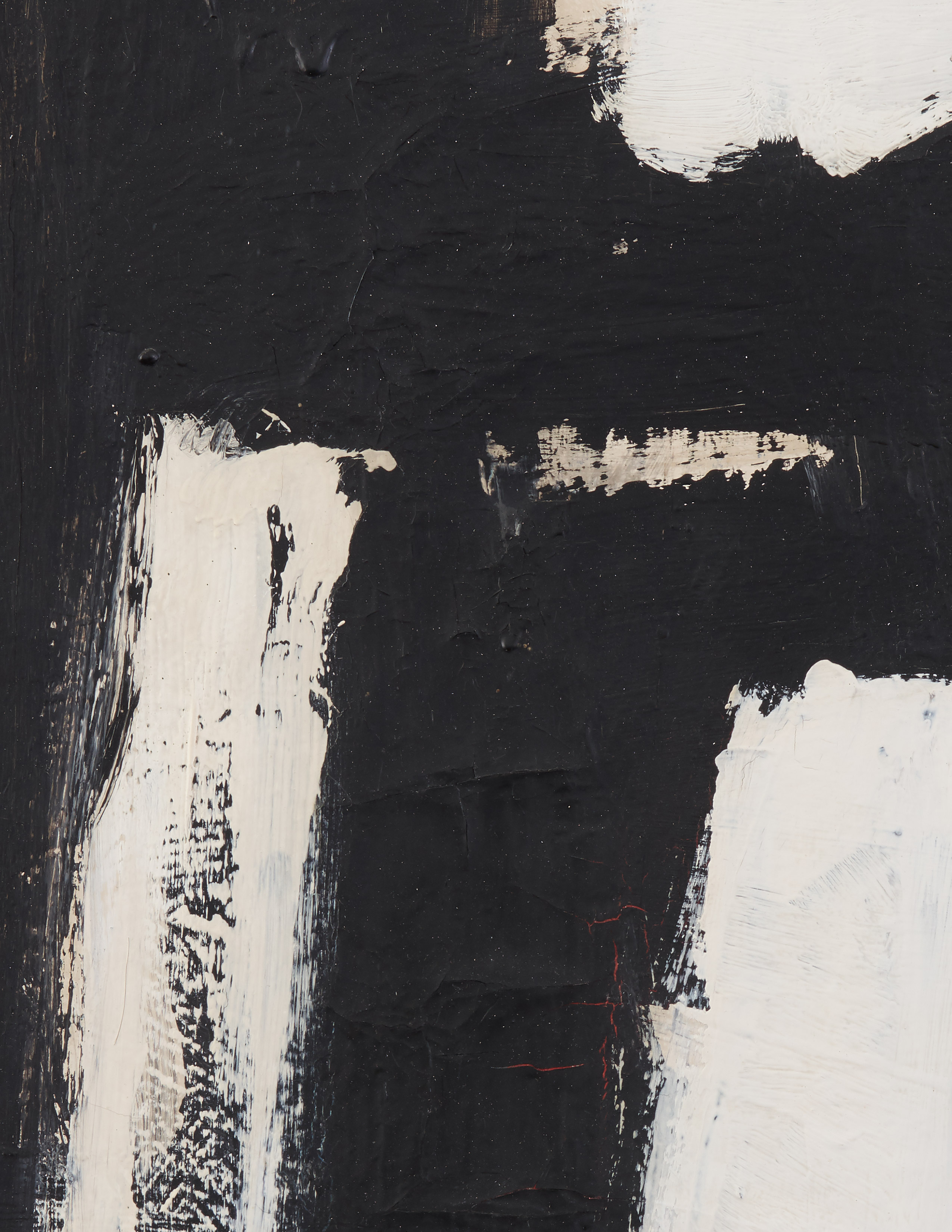 Detail view of Franz Kline's painting Third Avenue