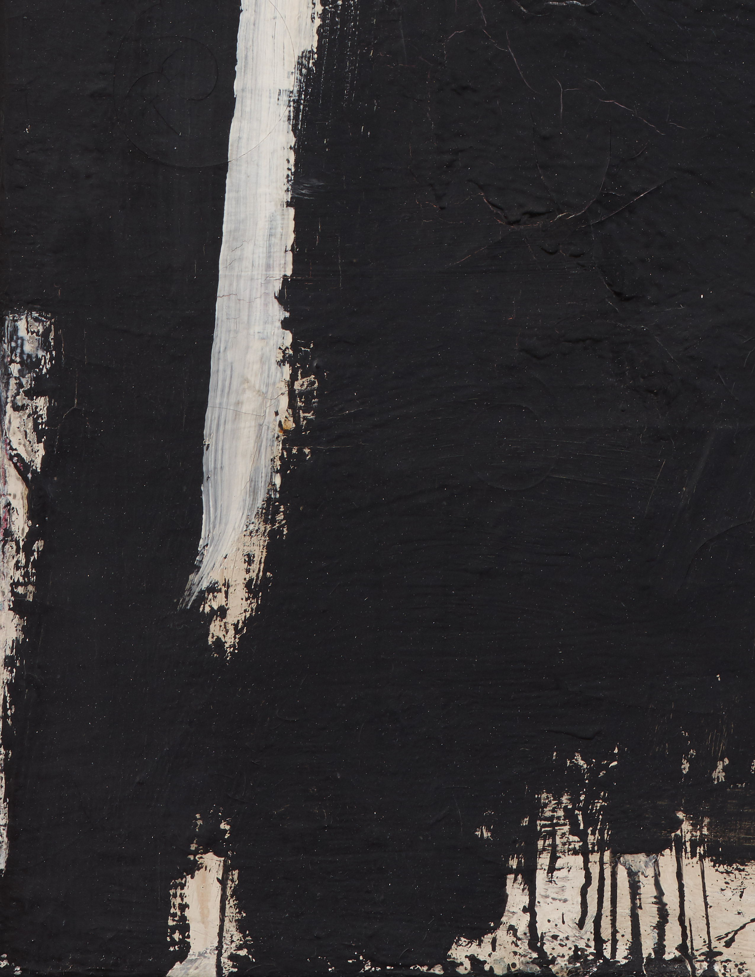 Detail view of Franz Kline's painting Third Avenue