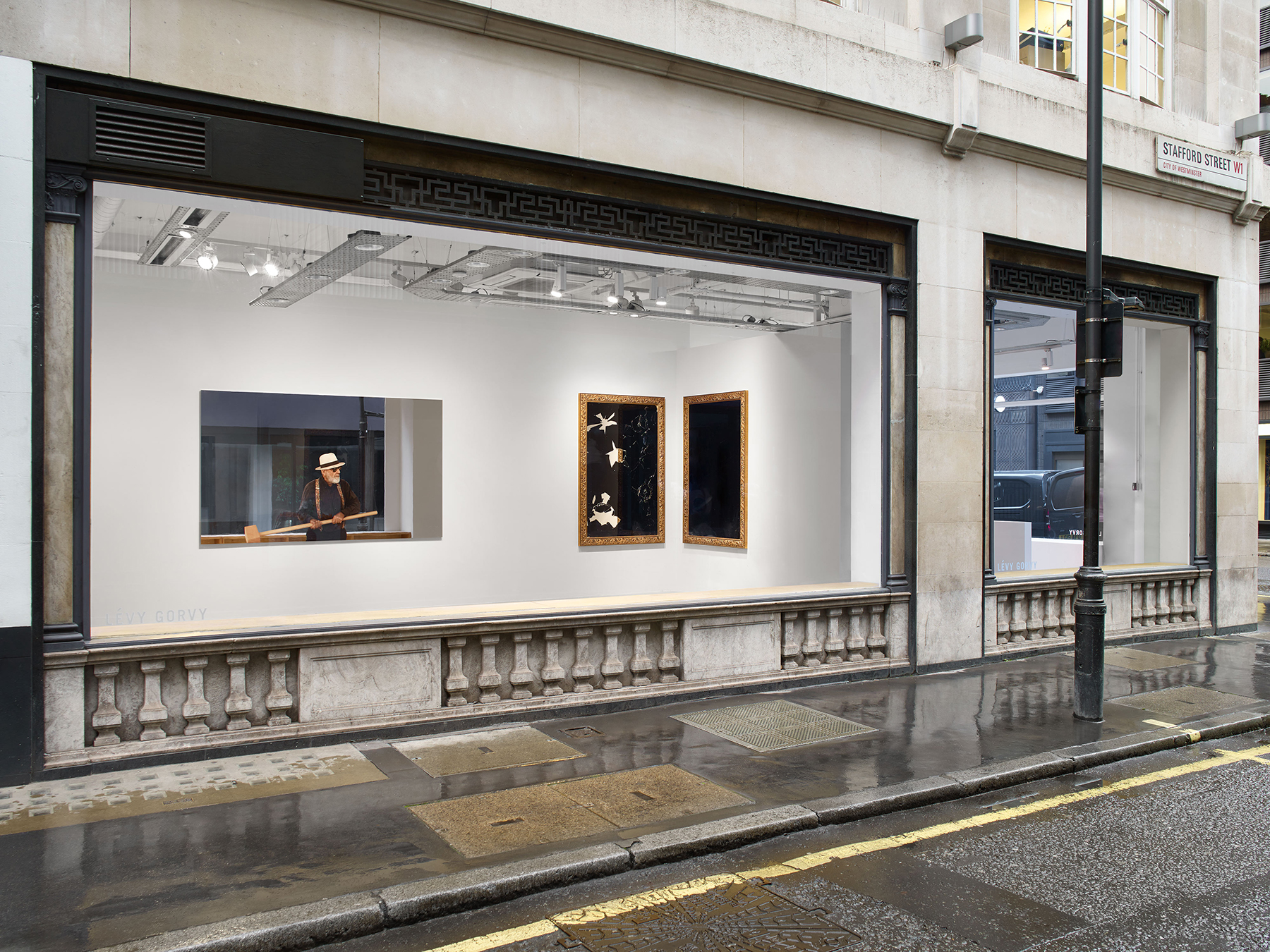 Outside view of Michelangelo Pistoletto at 40 Albemarle St