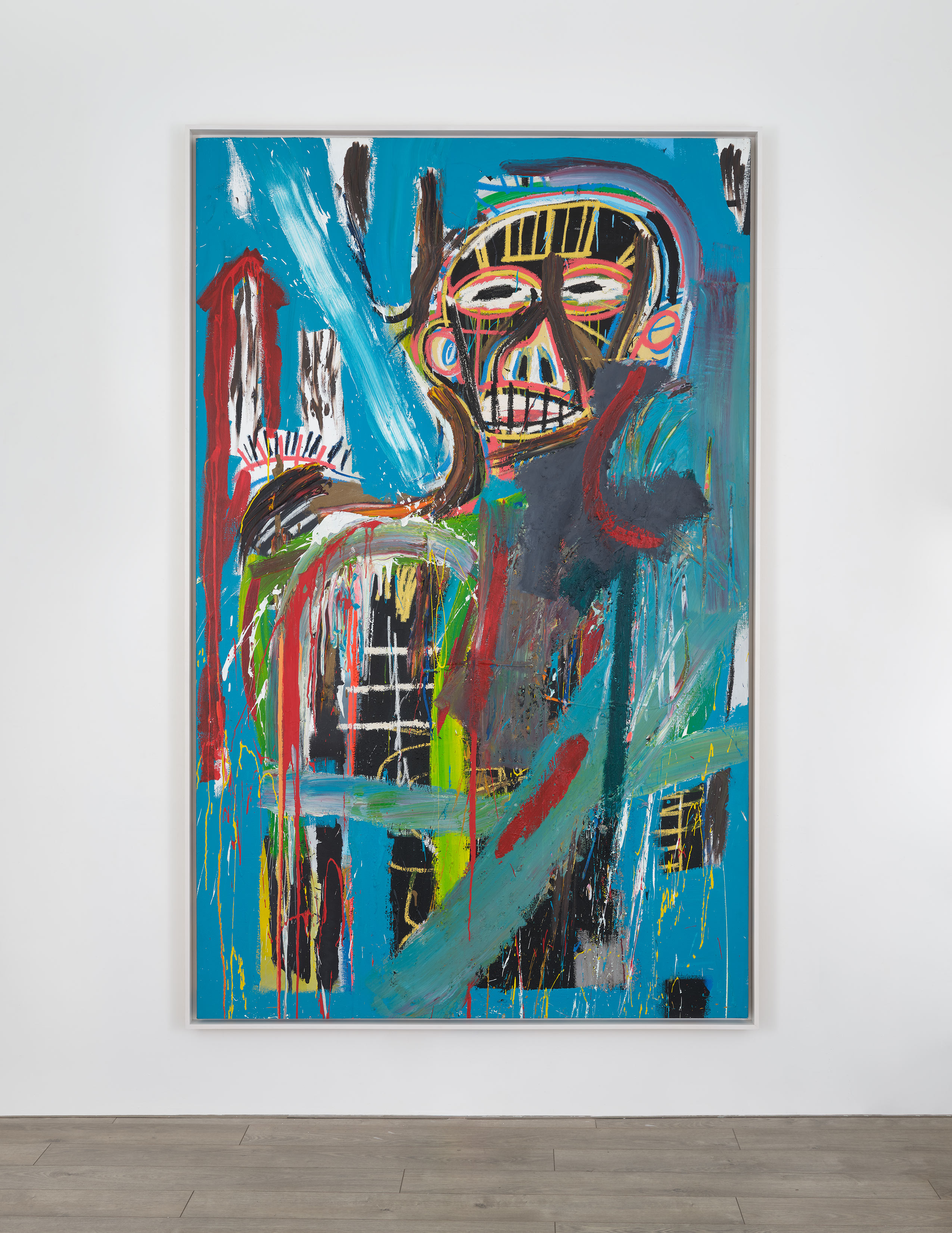 Installation view of Jean-Michel Basquiat's painting Untitled, 1982