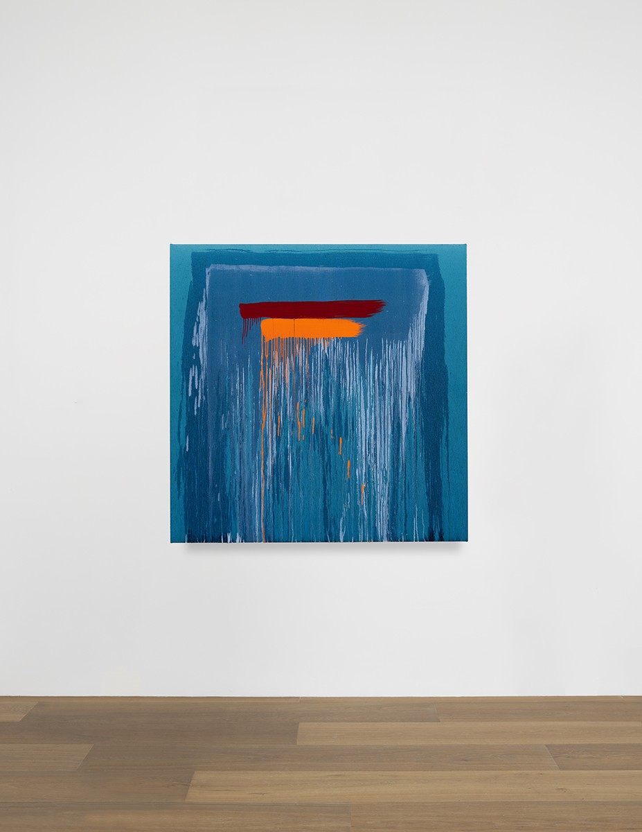 Installation view of Pat Steir's painting Considering Rothko #10