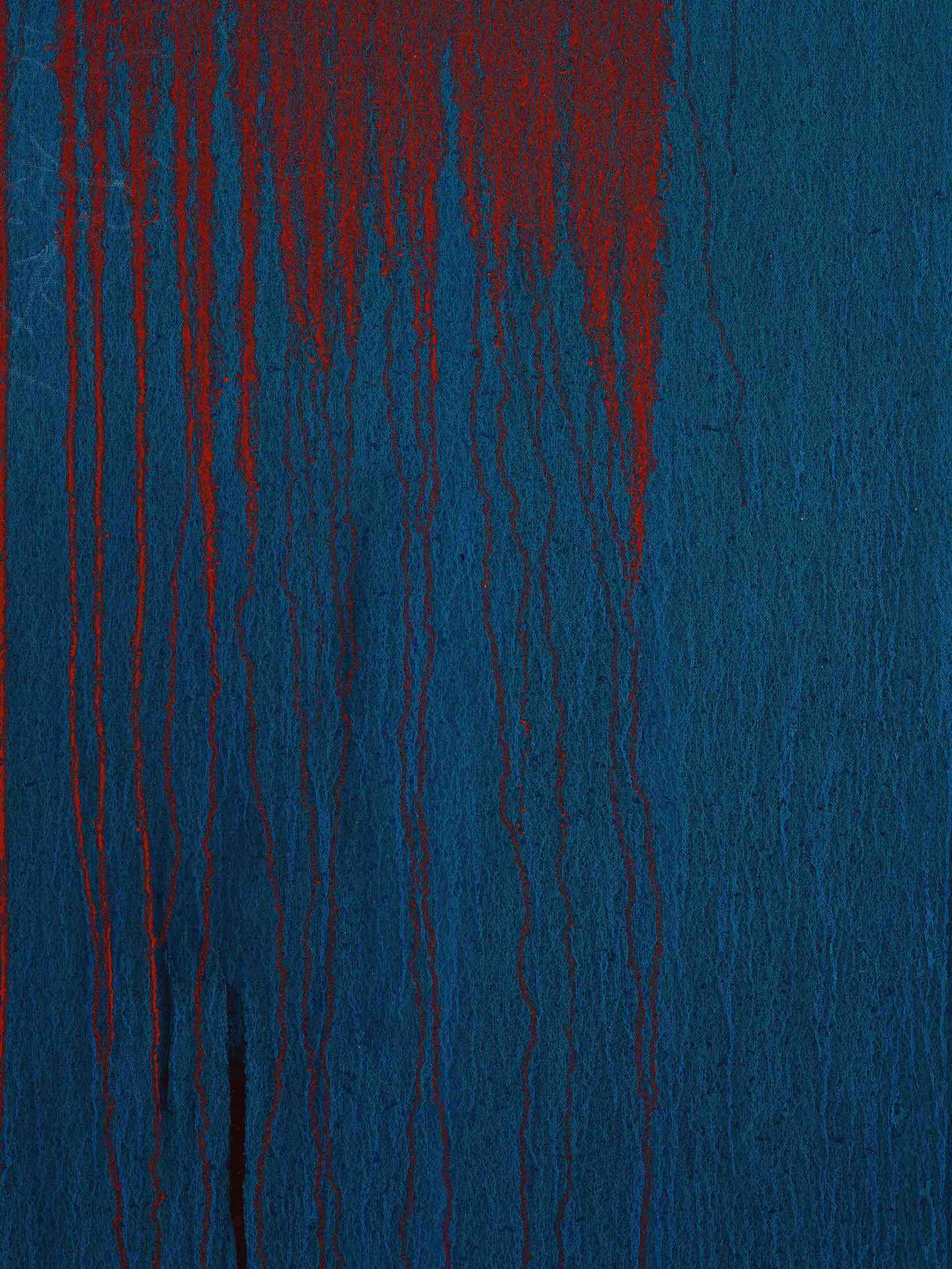 Detail view of Pat Steir's painting titled Considering Rothko #12