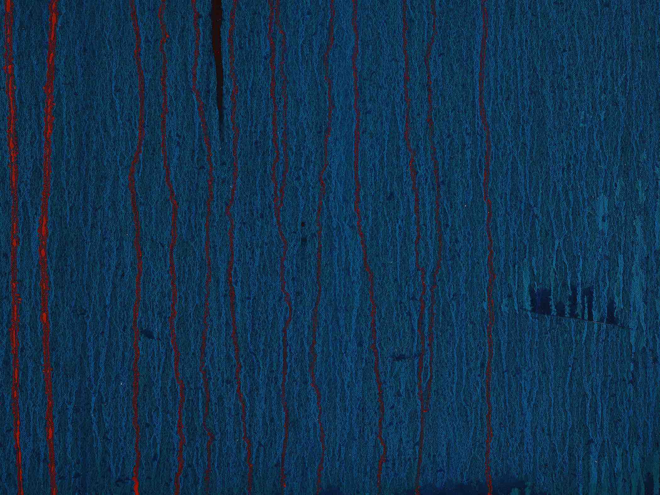 Detail view of Pat Steir's painting titled Considering Rothko #12