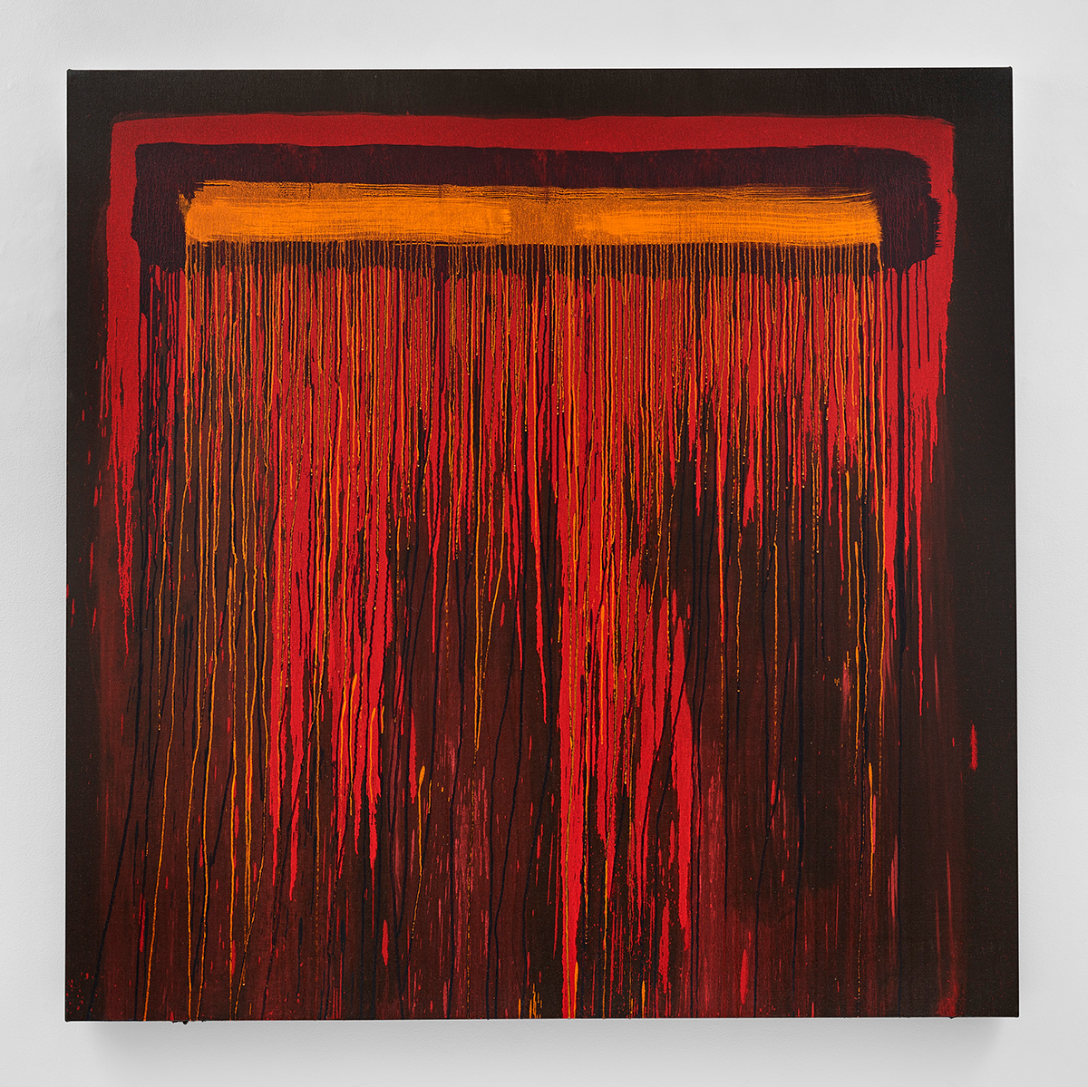 Image of Pat Steir's painting Considering Rothko