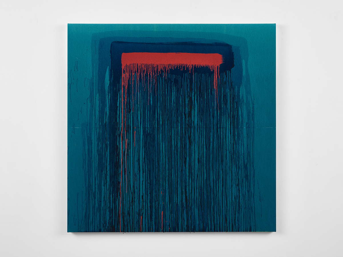 Image of Pat Steir's painting Considering Rothko #3