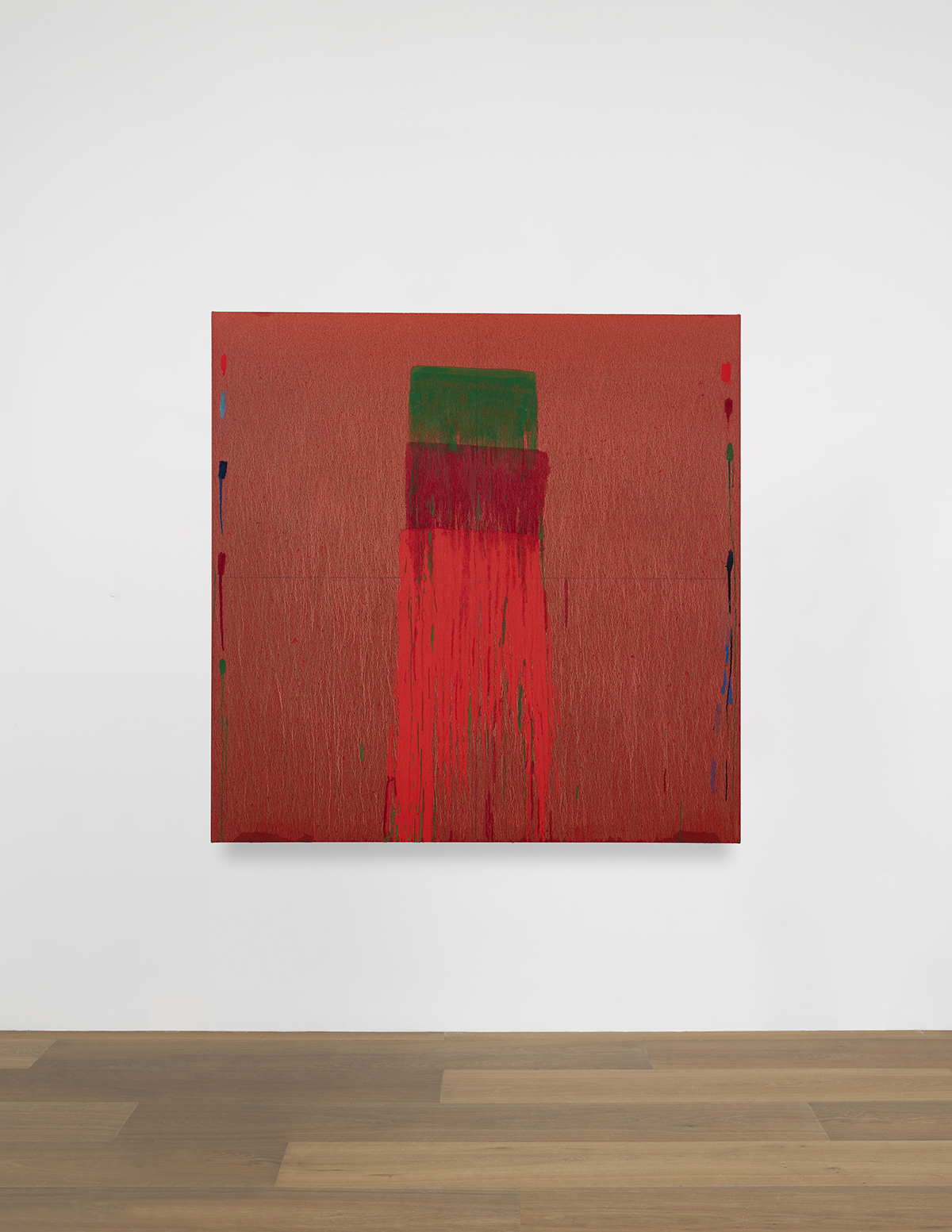 Installation view of Pat Steir's painting Considering Rothko #6