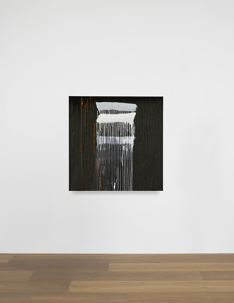 Installation view of Pat Steir's painting Sister