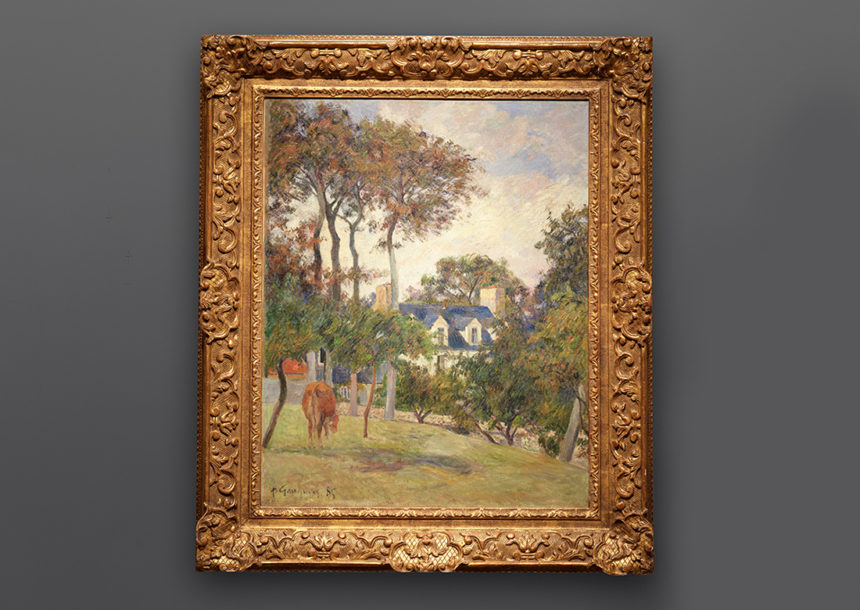 Image of Paul Gauguin's painting La maison blanche