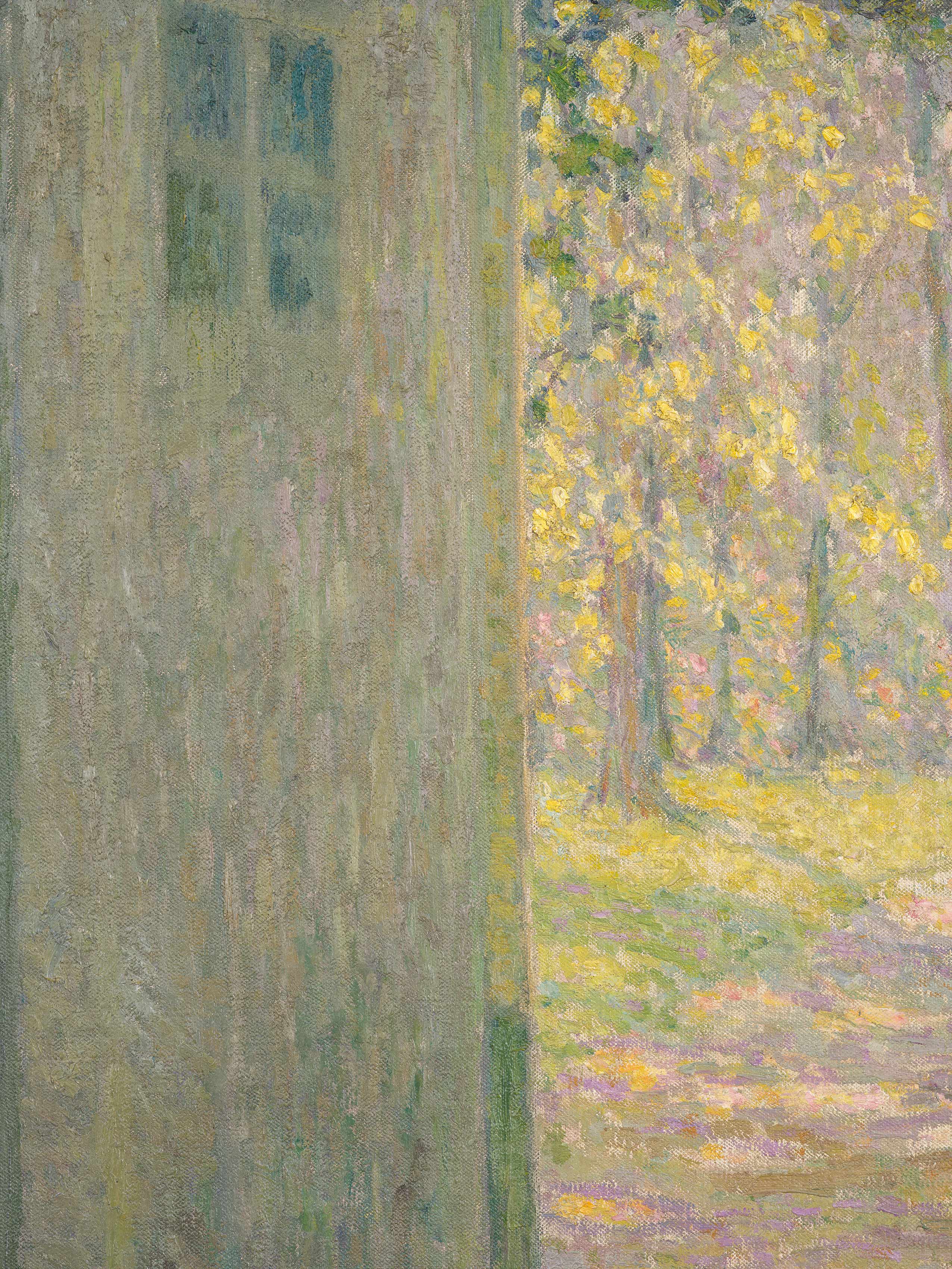 Detail view of Henri Le Sidaner's painting titled Petite porte de Trianon