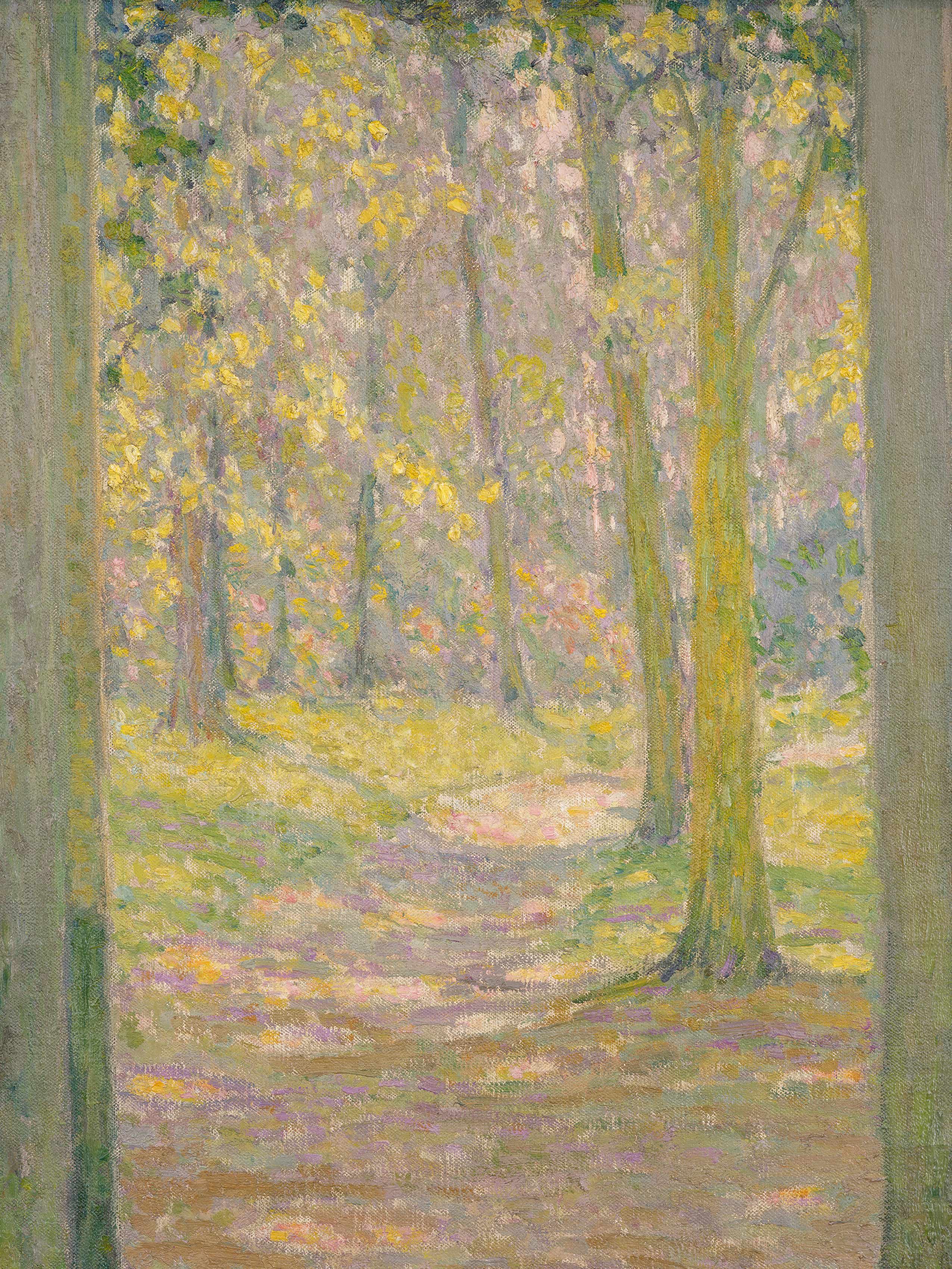 Detail view of Henri Le Sidaner's painting titled Petite porte de Trianon