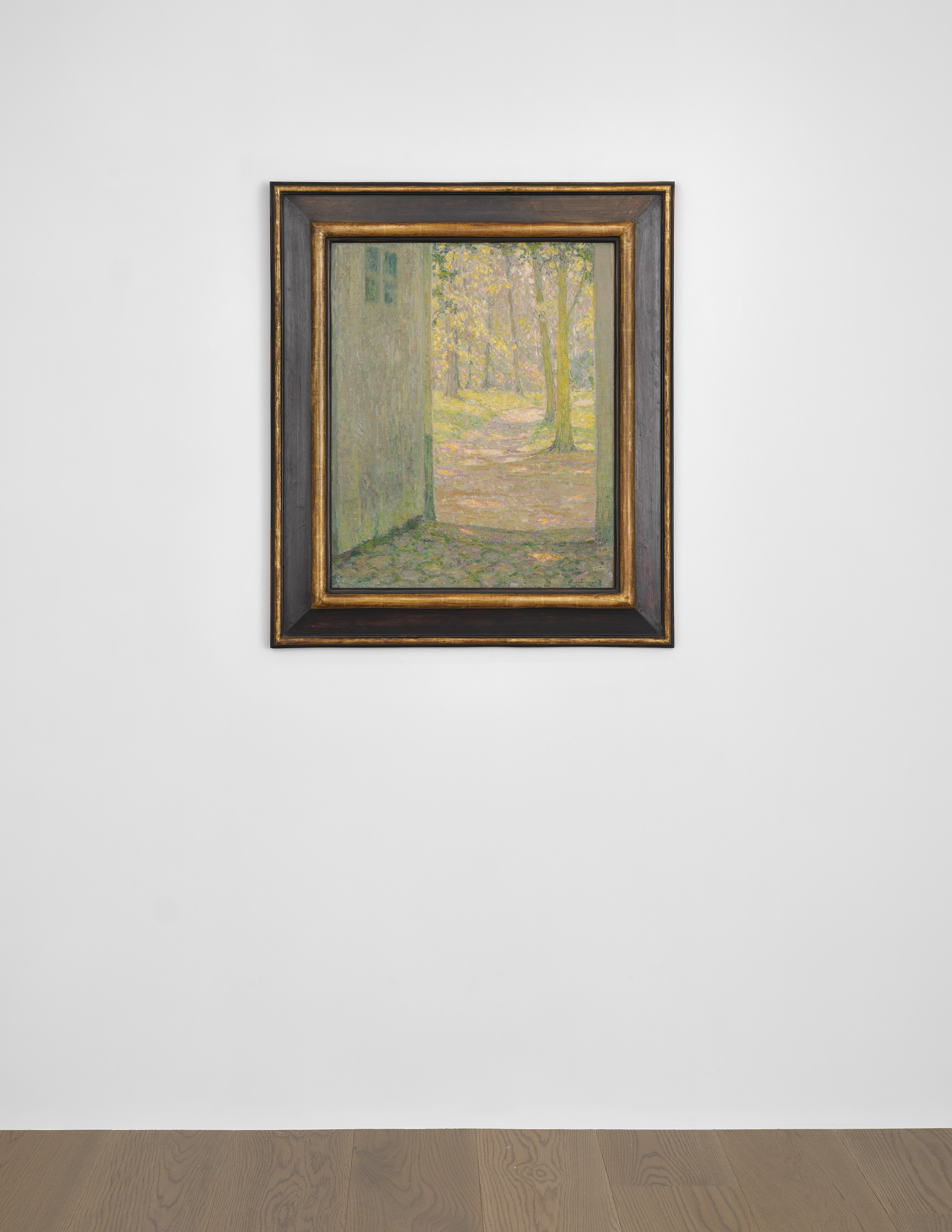 Installation view of Henri Le Sidaner's painting titled Petite porte de Trianon