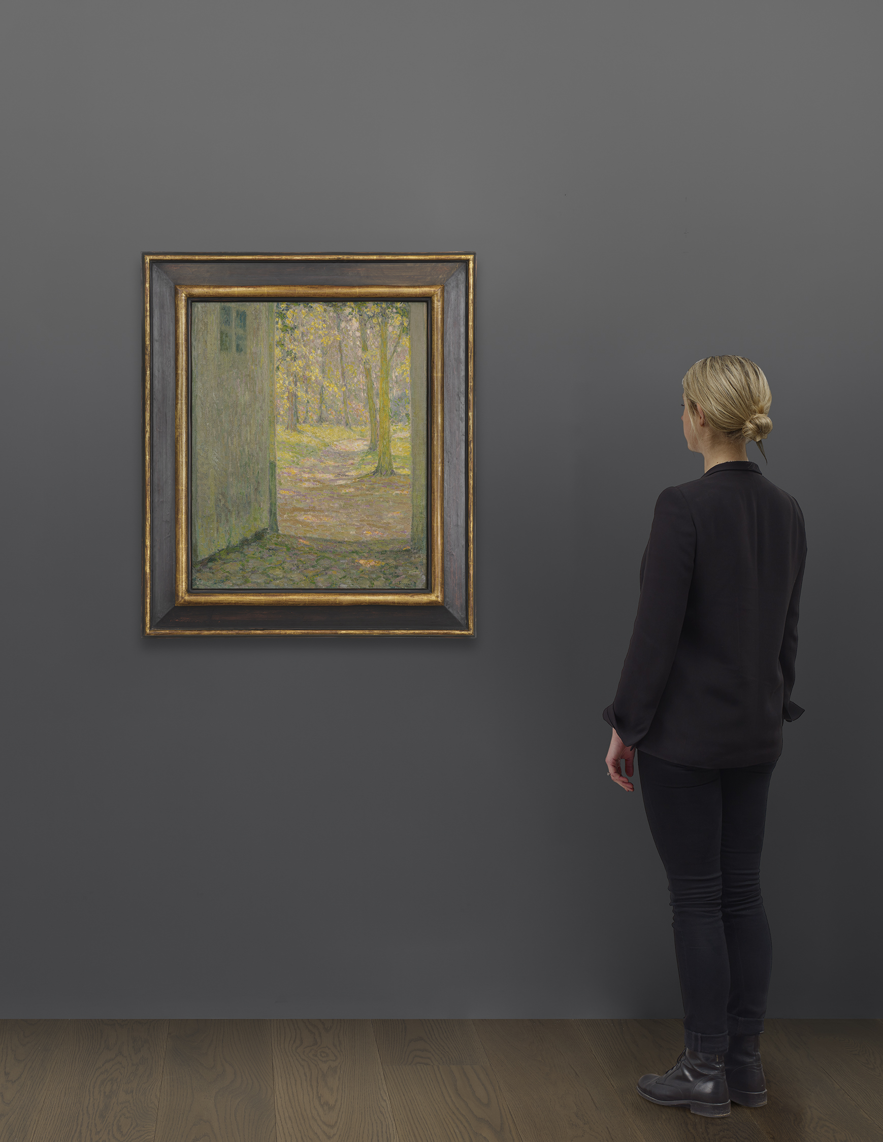 Scale view of Henri Le Sidaner's painting titled Petite porte de Trianon