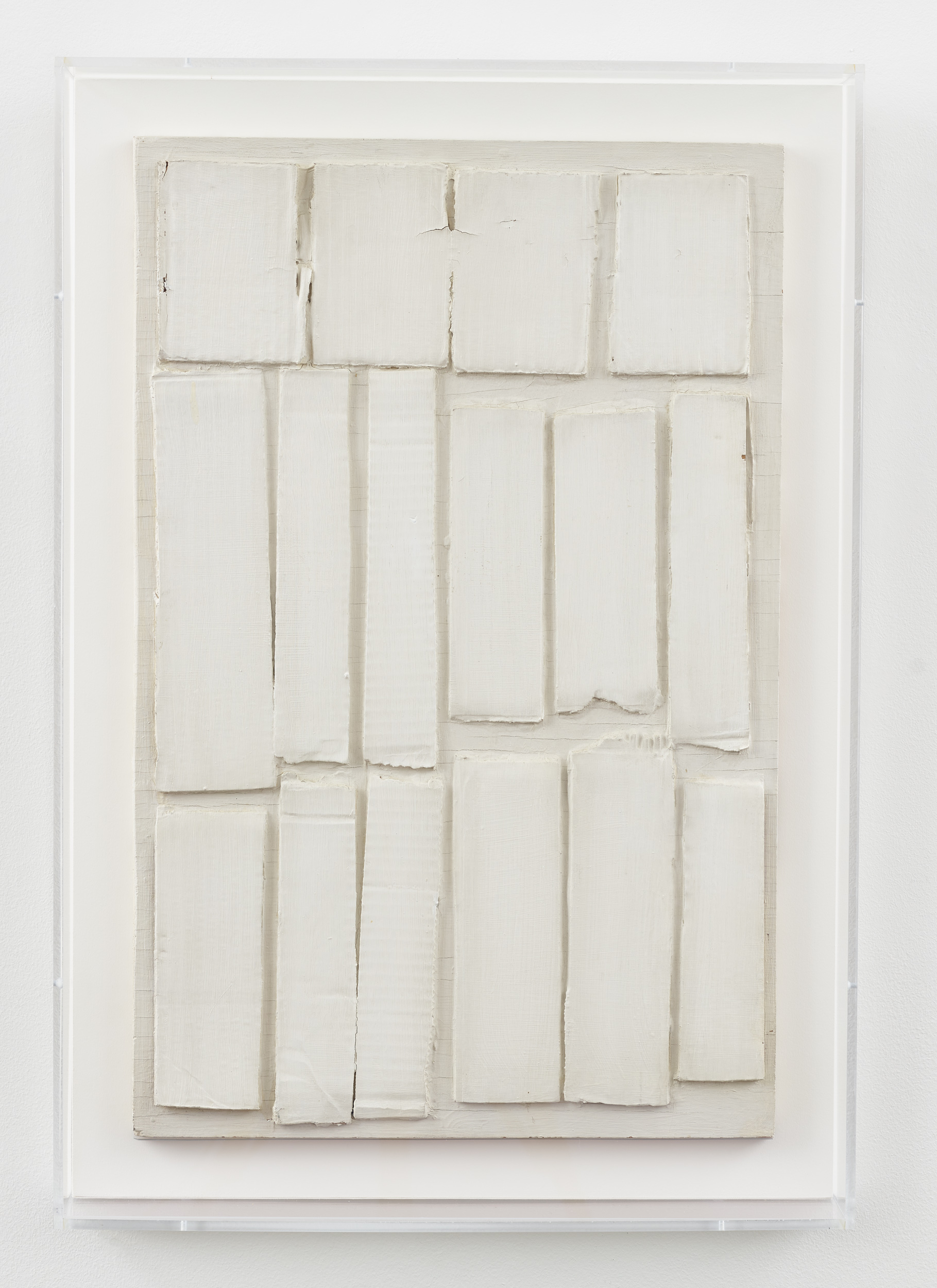 Eleanore Mikus's oil and corrugated cardboard on board White Relief