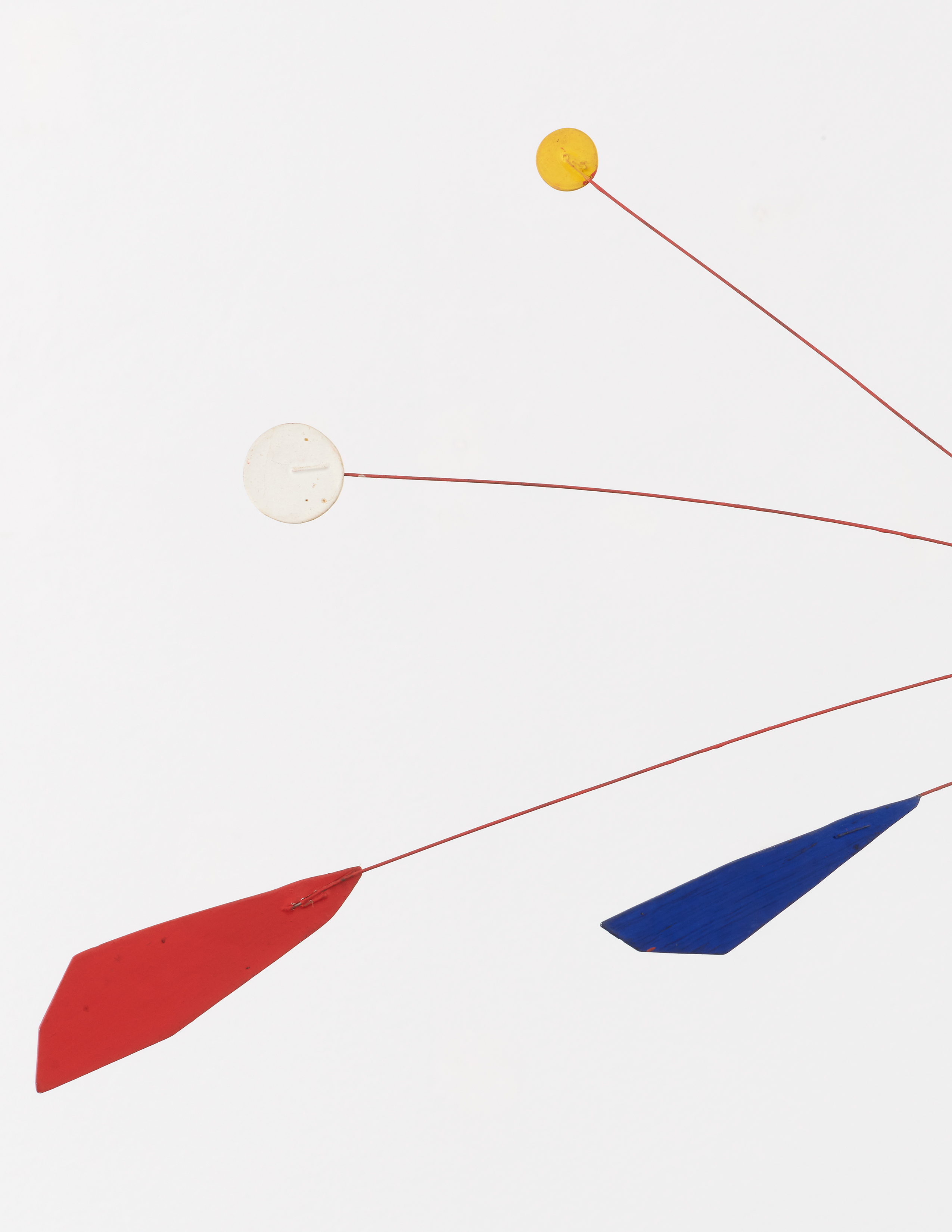 Detail view of Alexander Calder's Untitled mobile sculpture, c. 1956