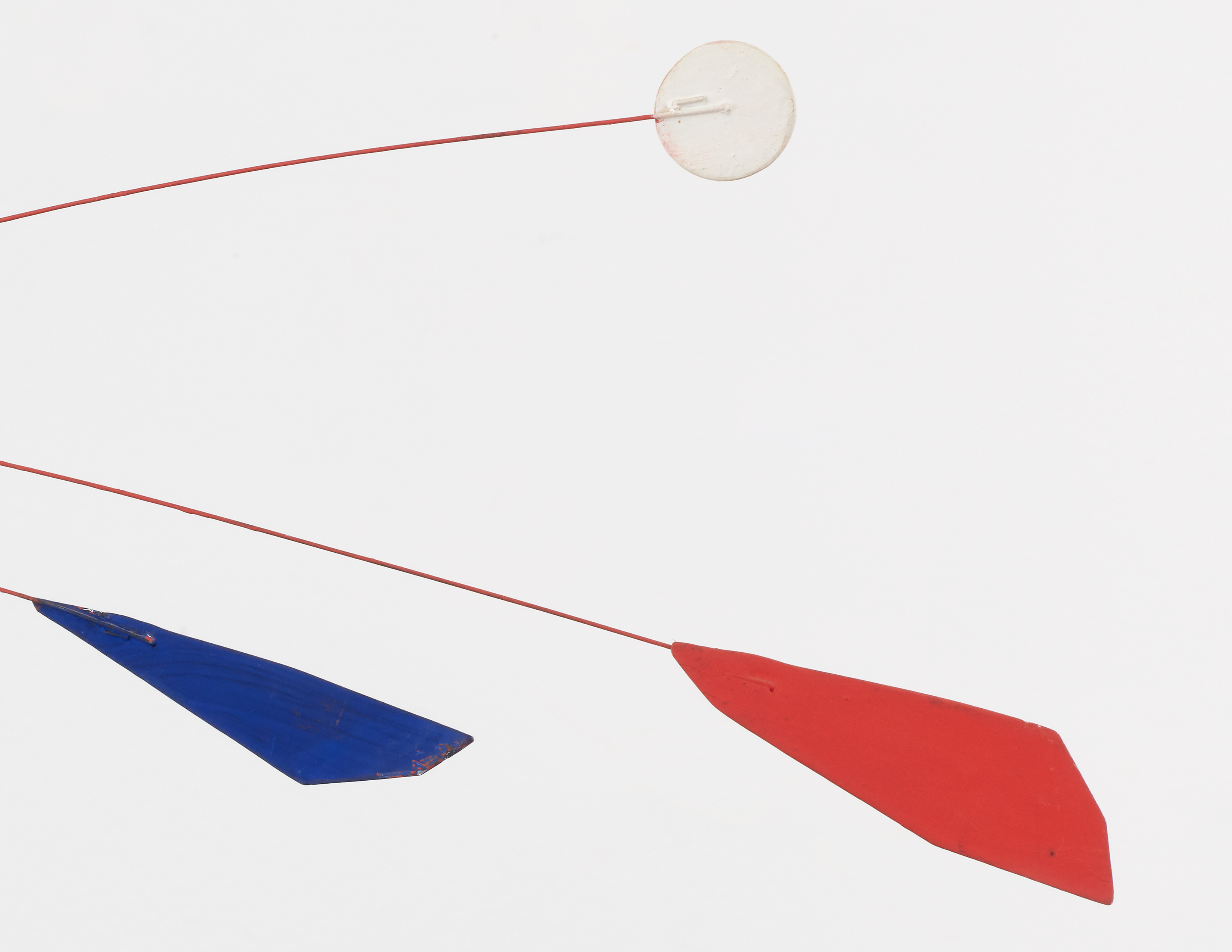 Detail view of Alexander Calder's Untitled mobile sculpture, c. 1956