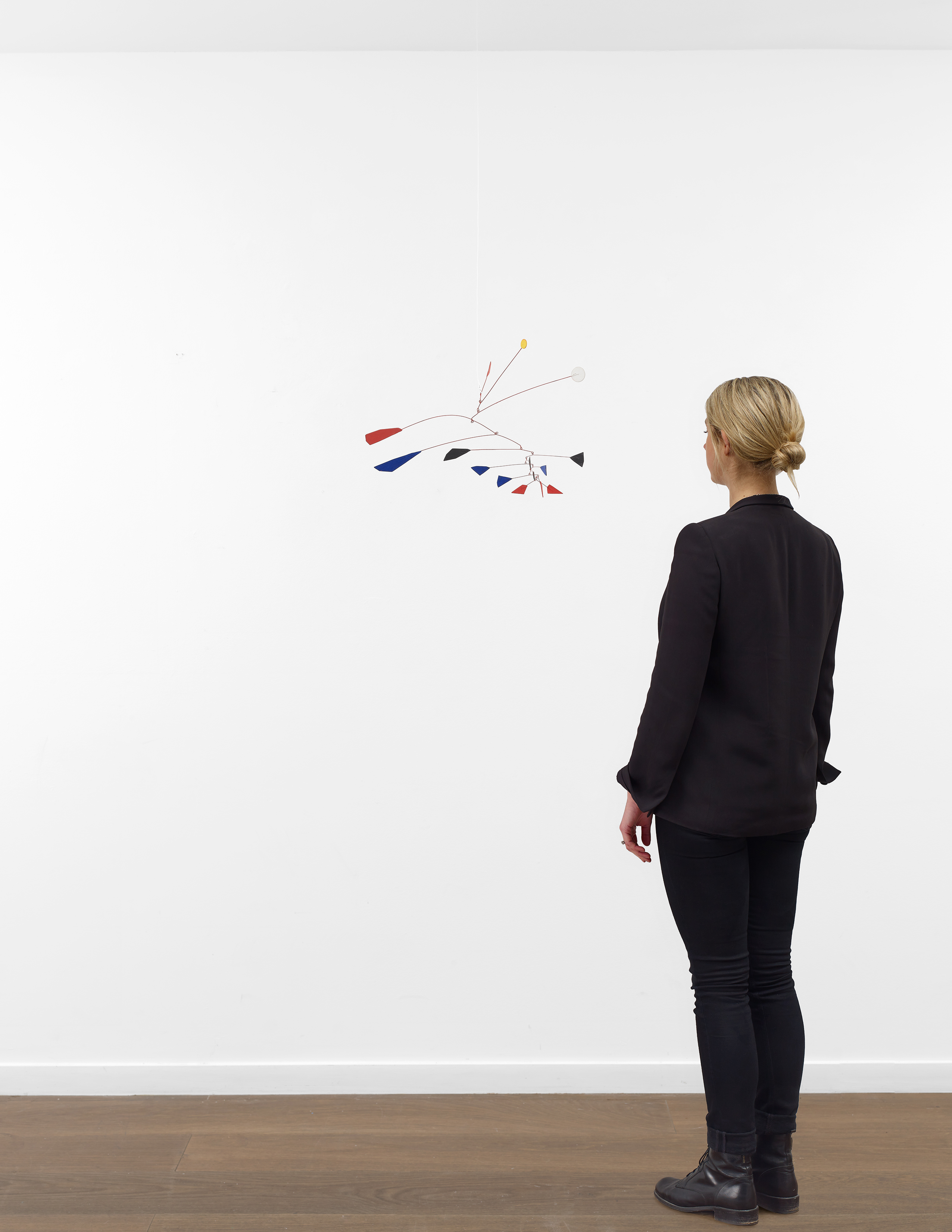 Scale view of Alexander Calder's Untitled mobile sculpture, c. 1956