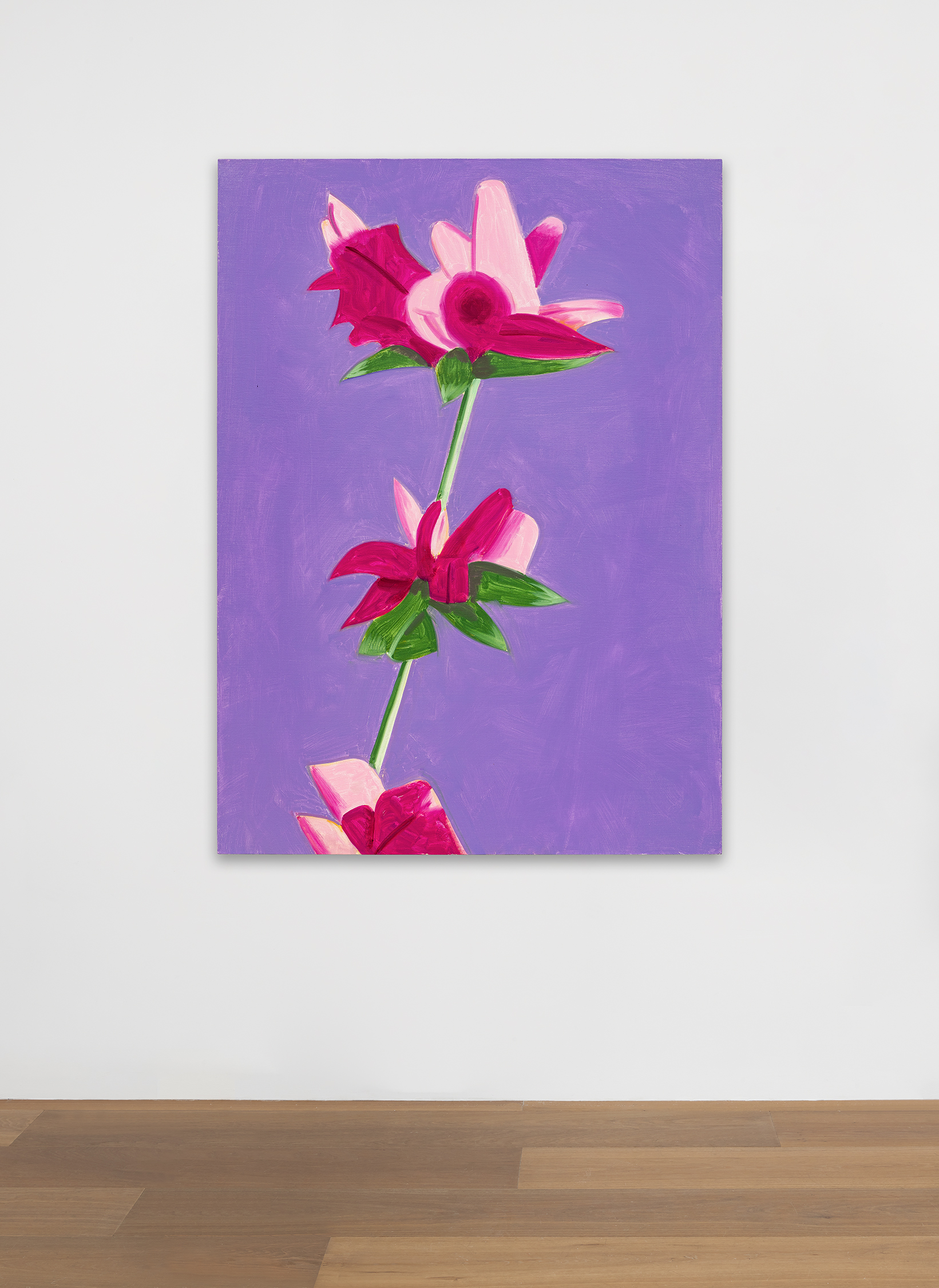 Installation view of Alex Katz's painting Azalea on Lilac