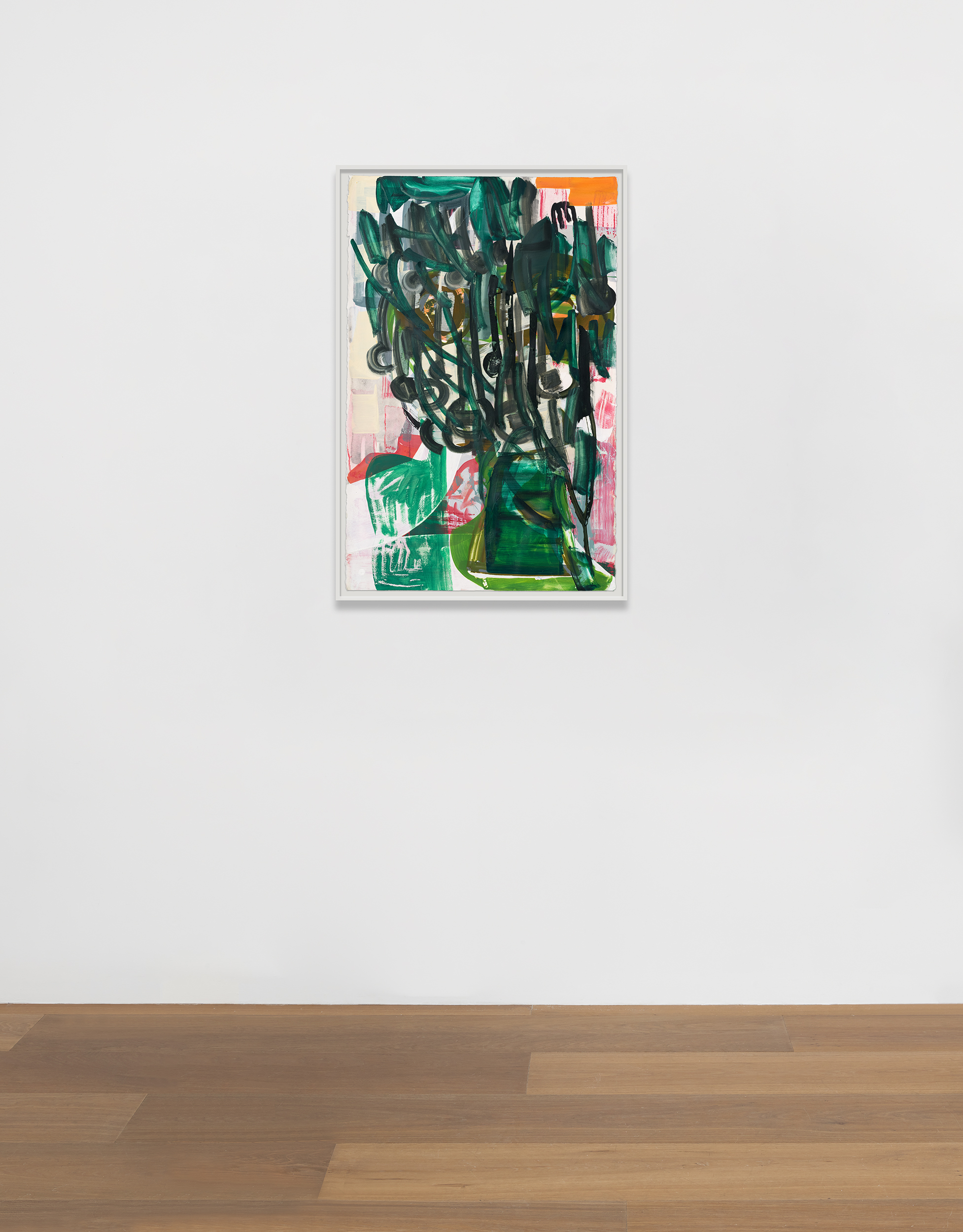 Installation view of Amy Sillman's painting Feb2