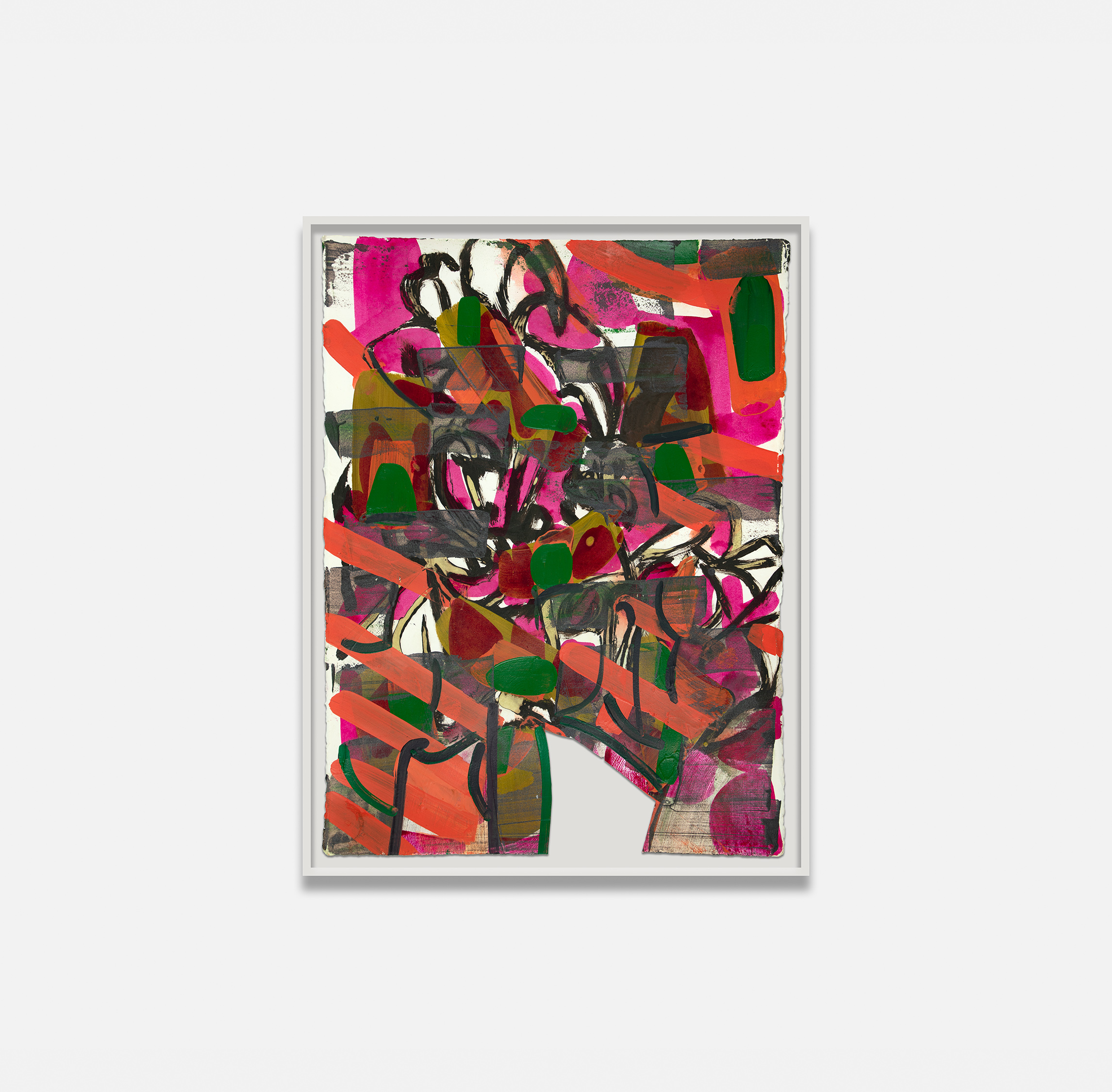 Amy Sillman's painting GPTM58 framed