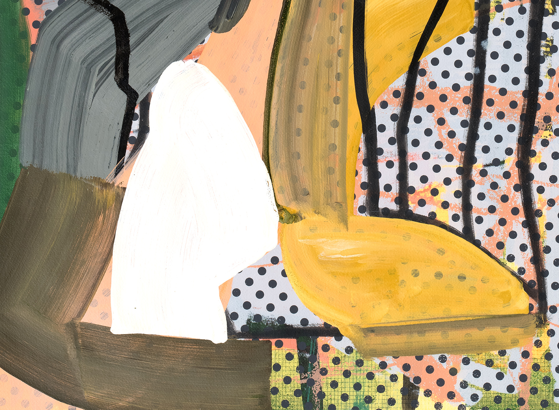 Detail view of Amy Sillman's painting SK87