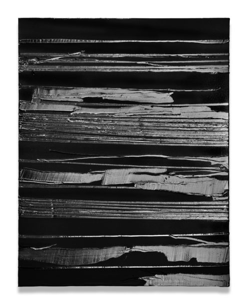 Image of Pierre Soulages's painting Peinture 130 x 102 cm, 22 juillet 2020