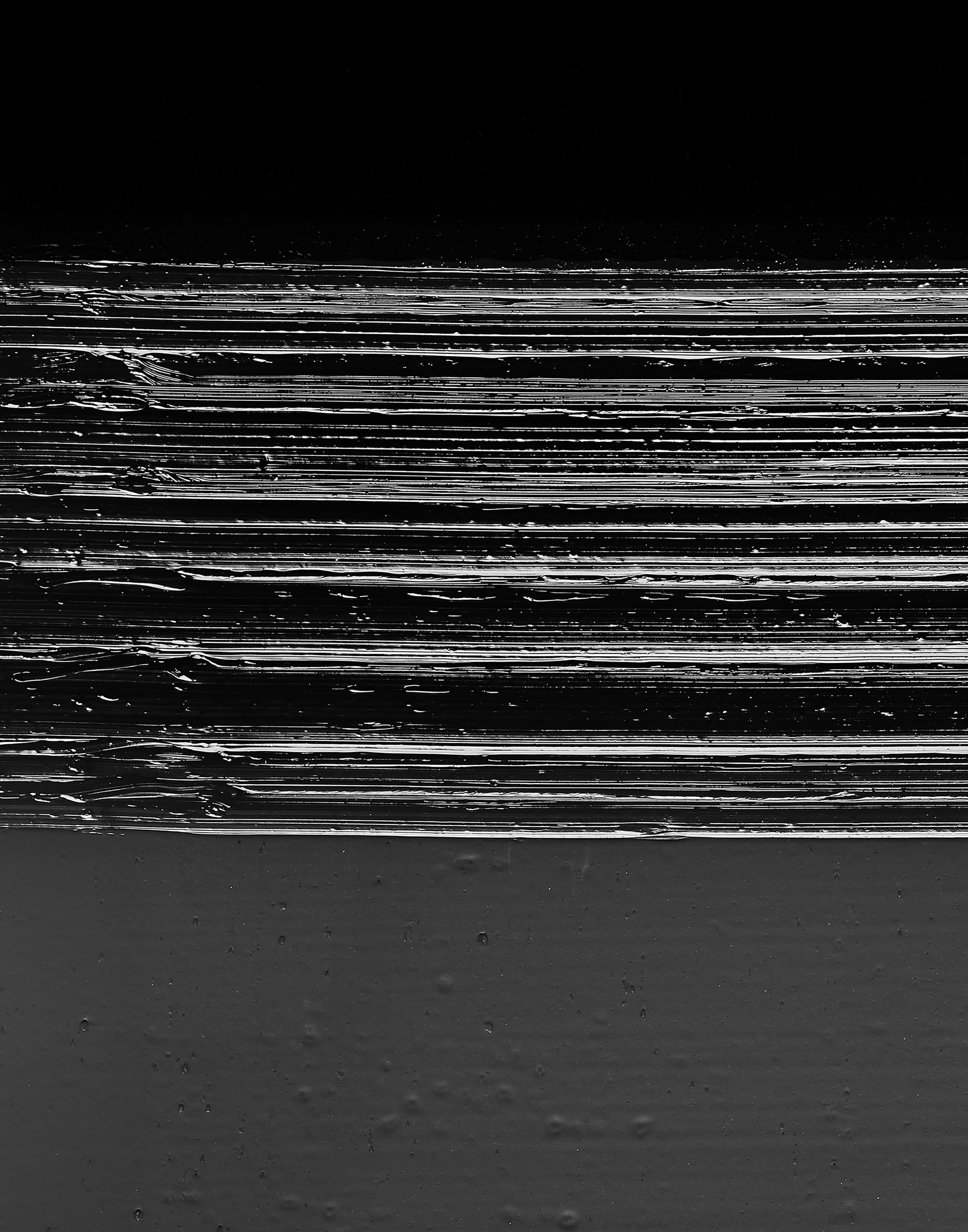 Detail of Pierre Soulages’s Peinture 165 x 143 cm, 31 août 2020