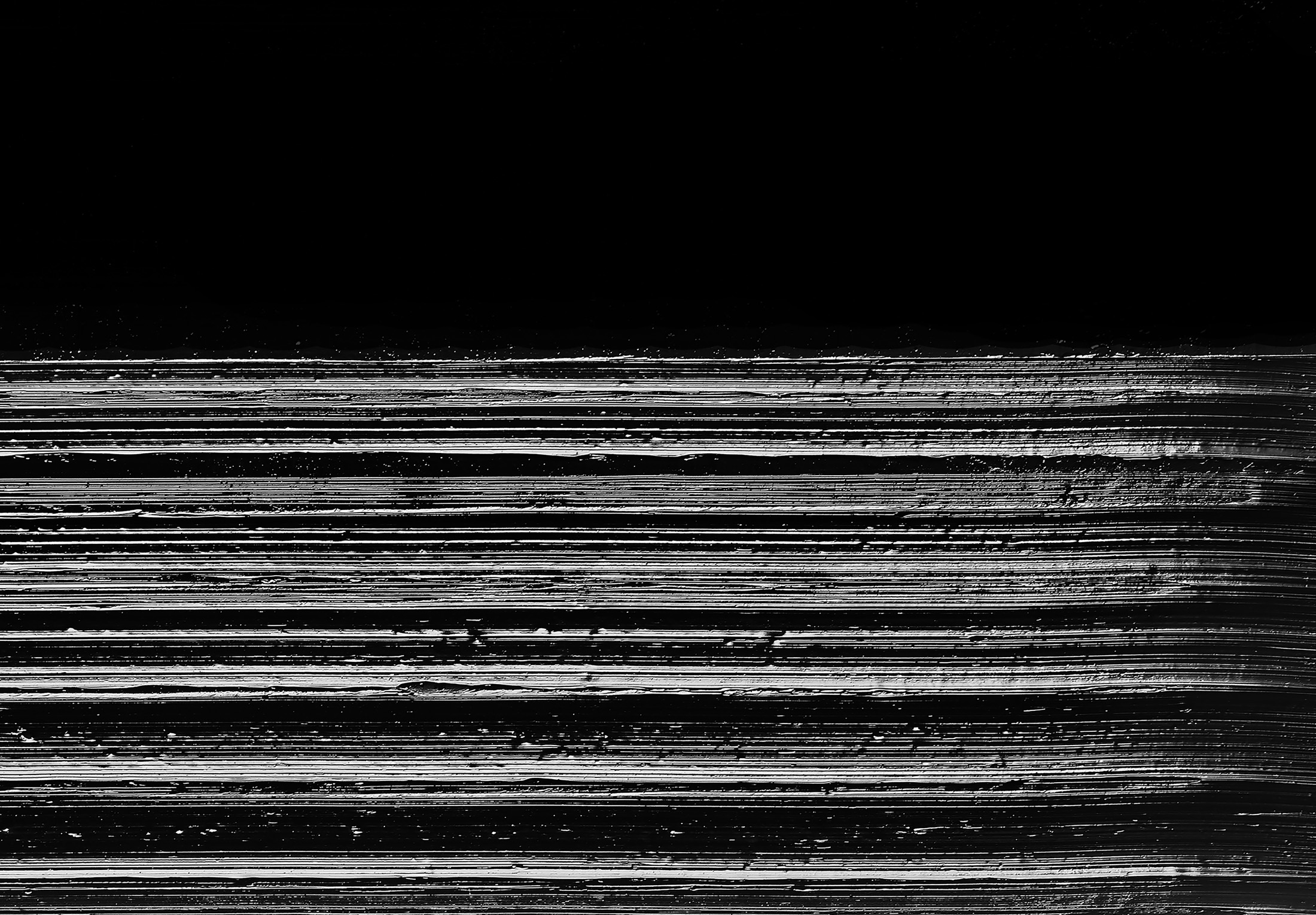 Detail of Pierre Soulages’s Peinture 165 x 143 cm, 31 août 2020