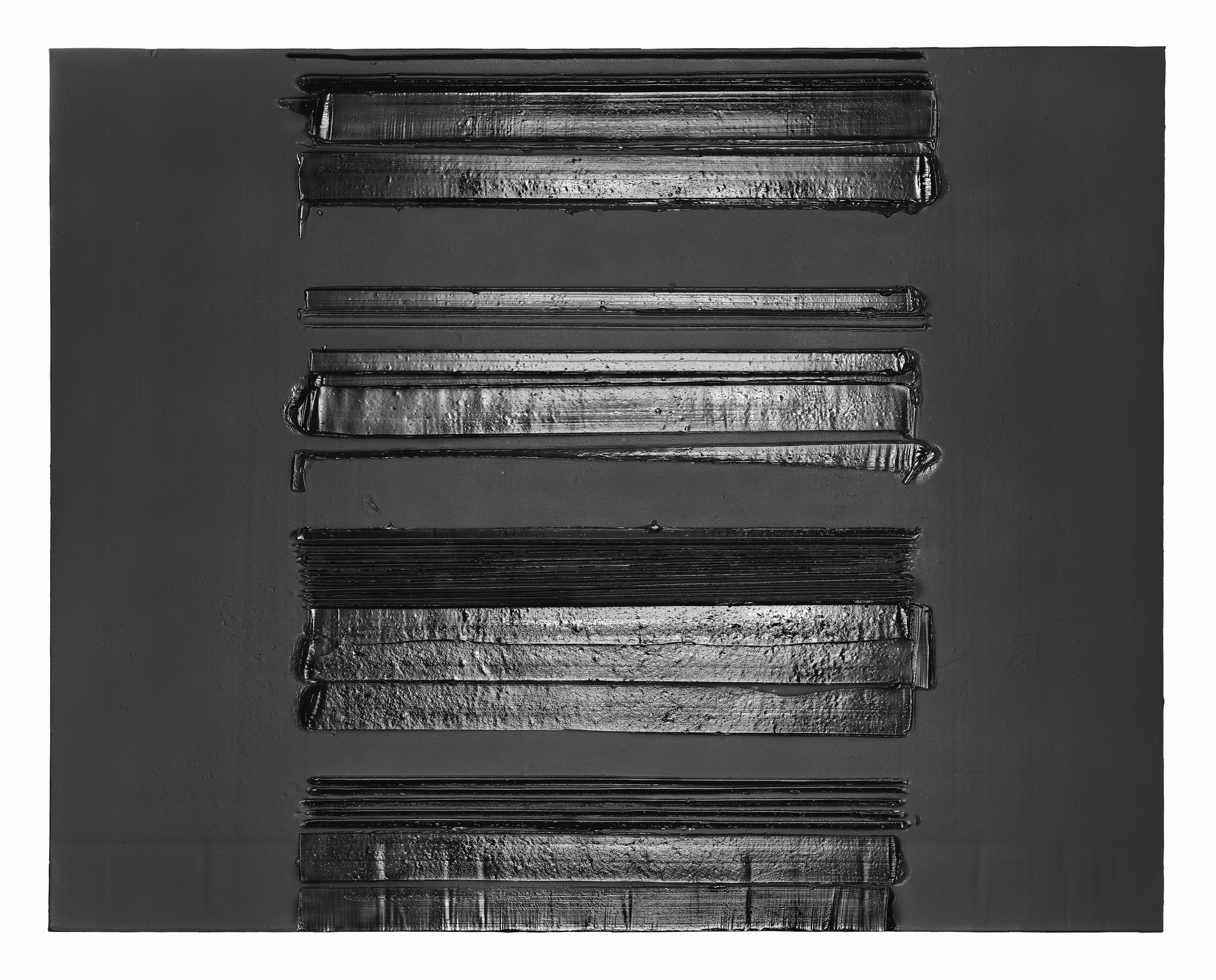 Pierre Soulages’s Peinture 175 x 222 cm, 20 juillet 2020