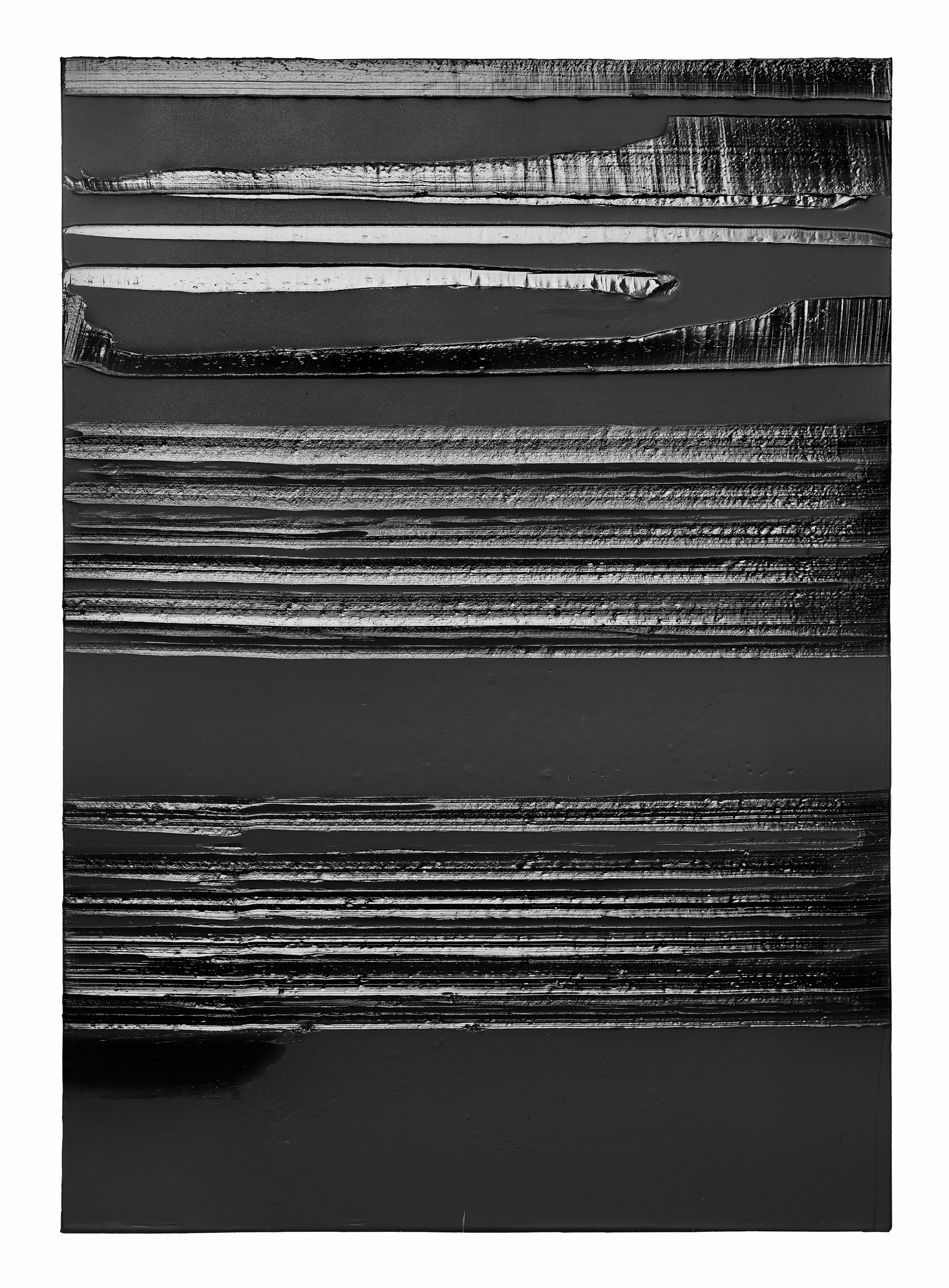 Pierre Soulages’s Peinture 181 x 128 cm, 26 juillet 2020